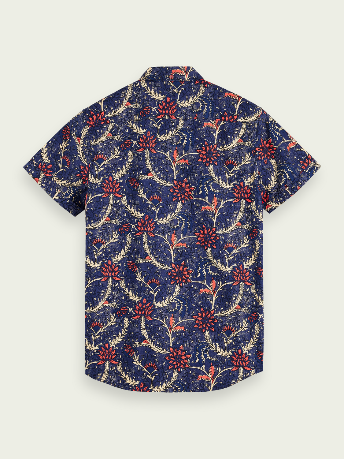 Scotch & Soda - Printed Lightweight SS Shirt - Navy/Multi