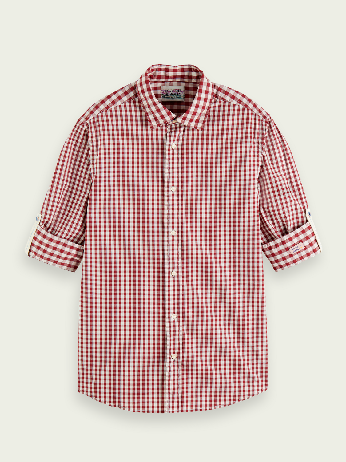 Scotch & Soda - BB-Checked Shirt - Marone