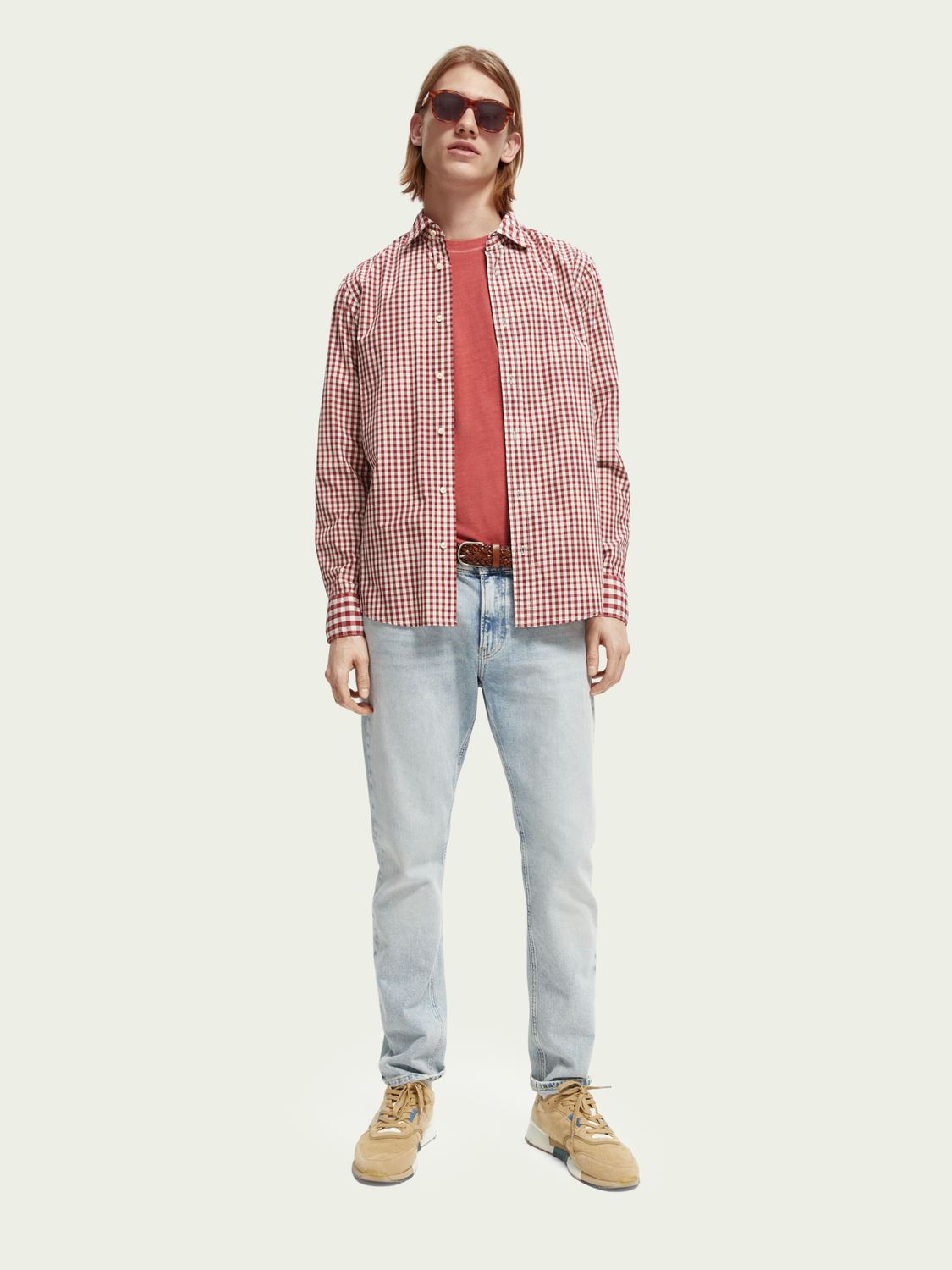 Scotch & Soda - BB-Checked Shirt - Marone