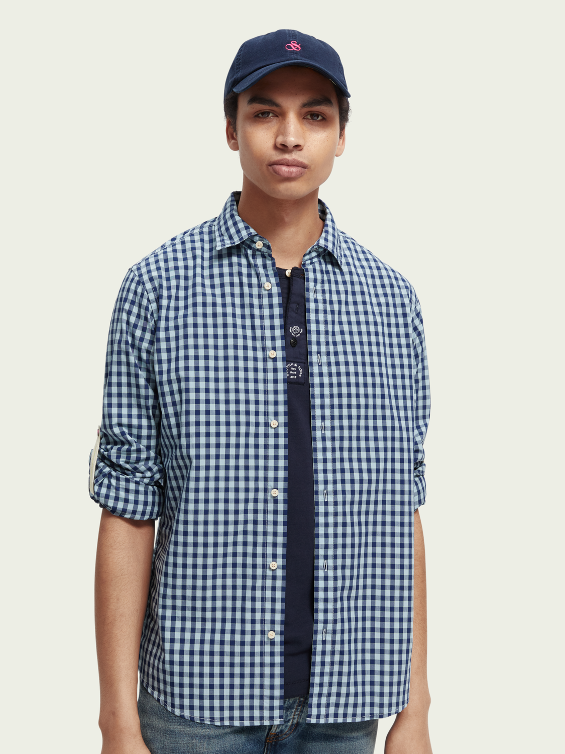 Scotch & Soda - BB-Checked Shirt - Blue