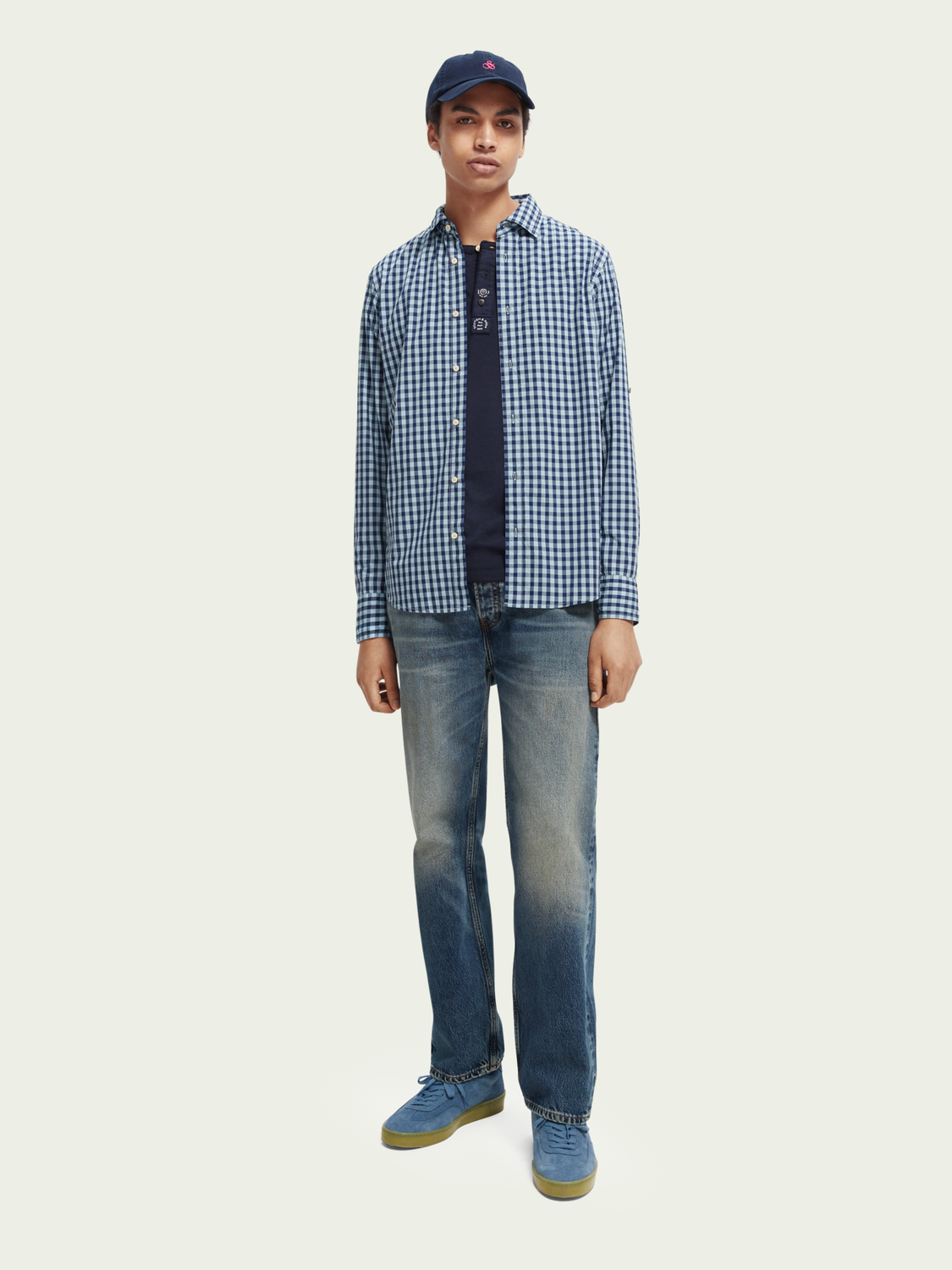 Scotch & Soda - BB-Checked Shirt - Blue