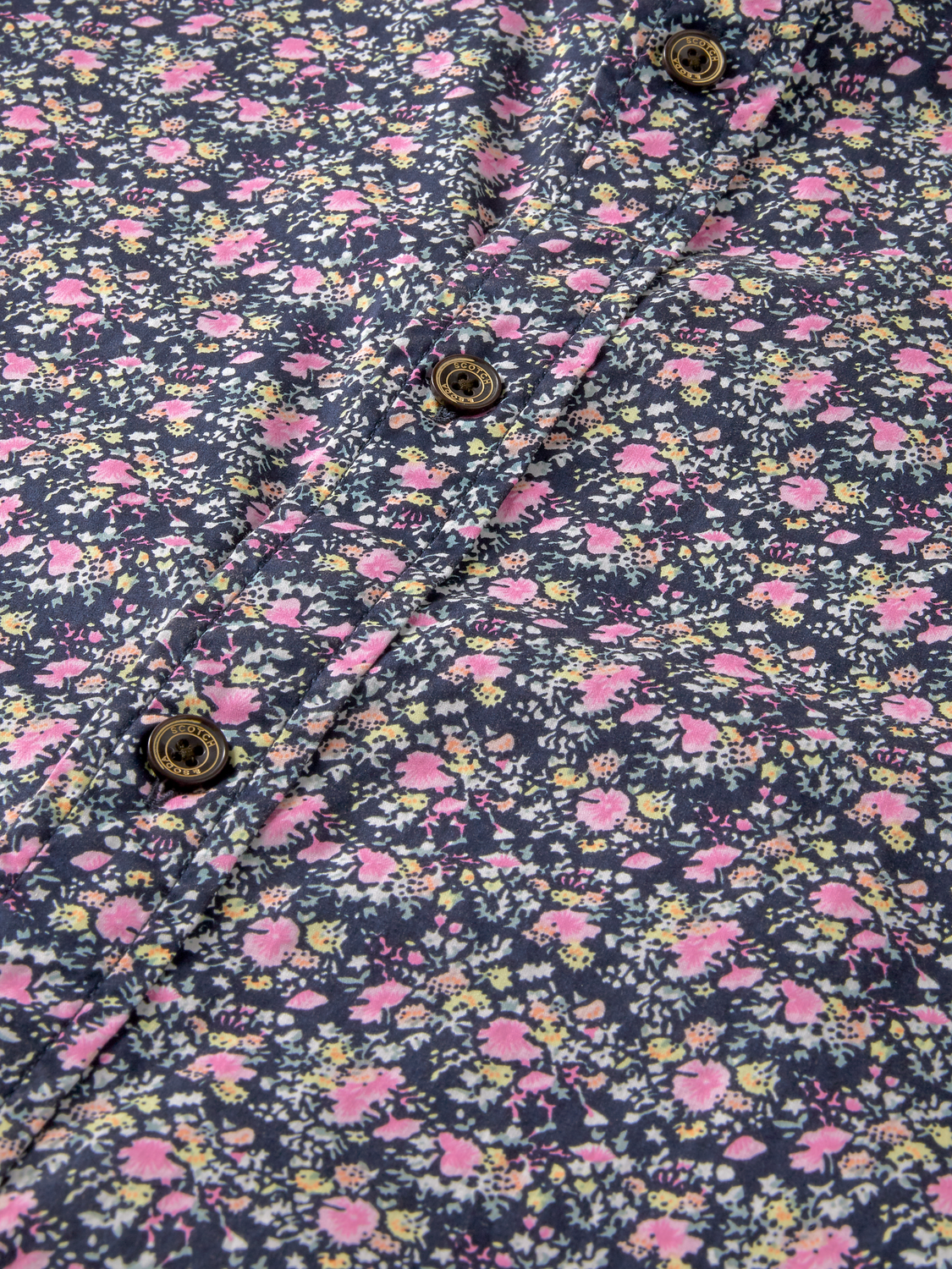 Scotch & Soda - Slim Fit Printed Poplin Shirt - Small Floral
