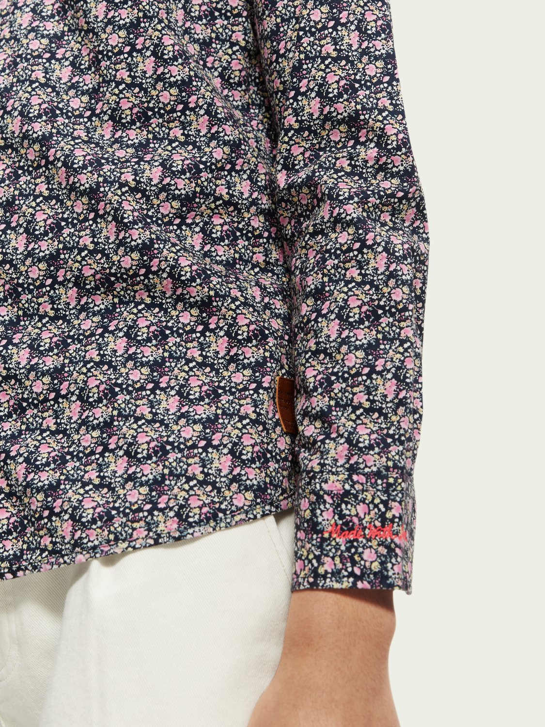Scotch & Soda - Slim Fit Printed Poplin Shirt - Small Floral