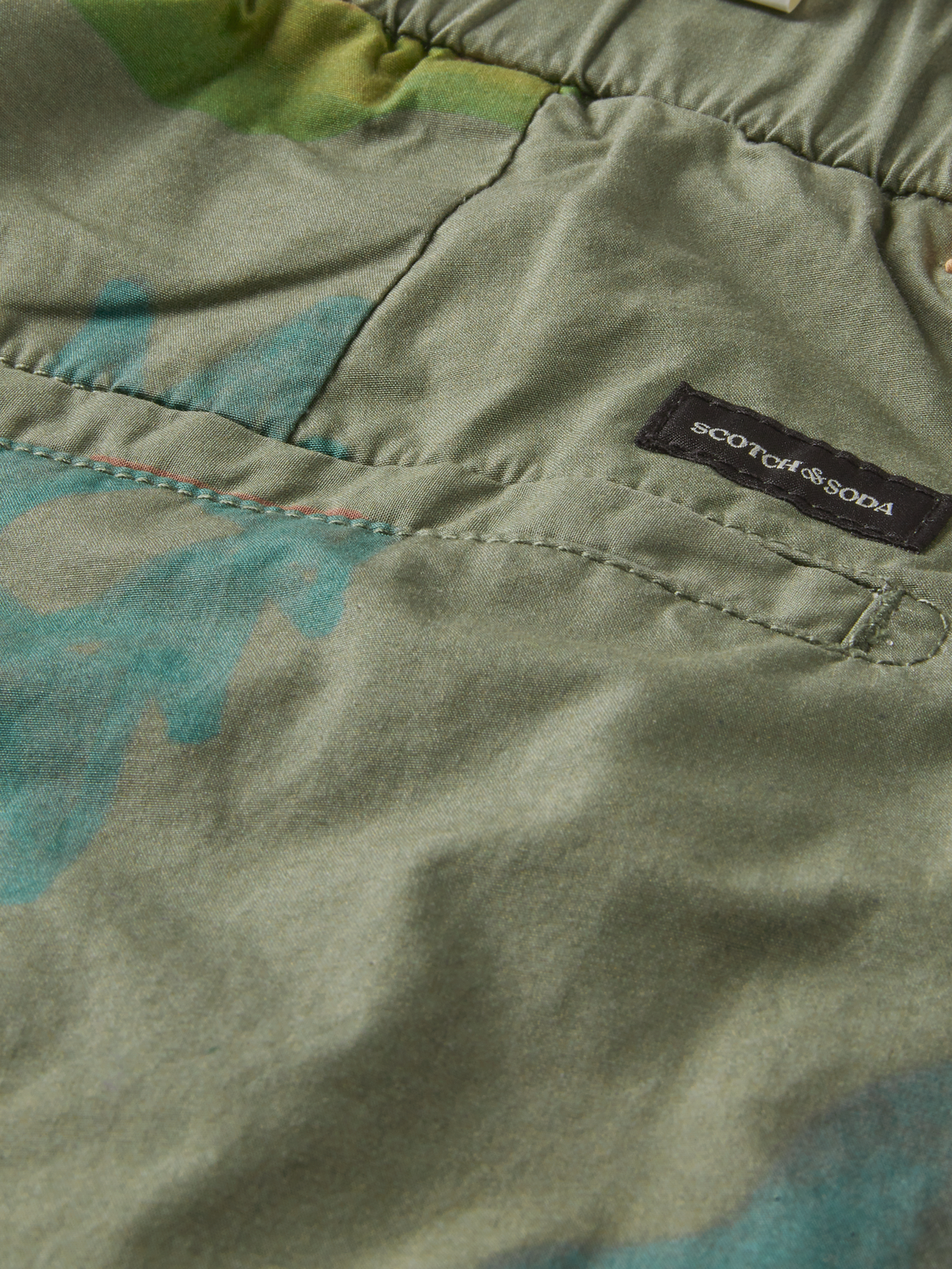 Scotch & Soda - Twilt Organic Printed Short - Tent Green/Multi