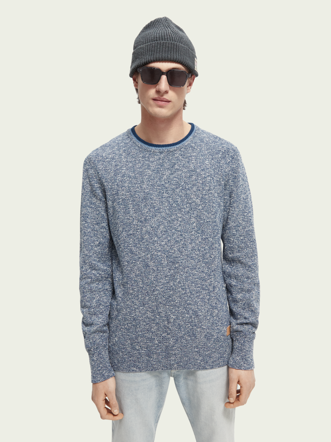 Scotch & Soda - Melange Pullover - Cosmos Blue Melange