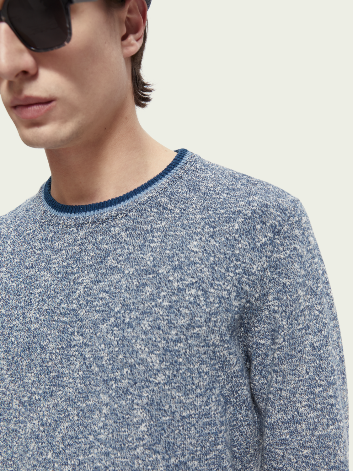 Scotch & Soda - Melange Pullover - Cosmos Blue Melange