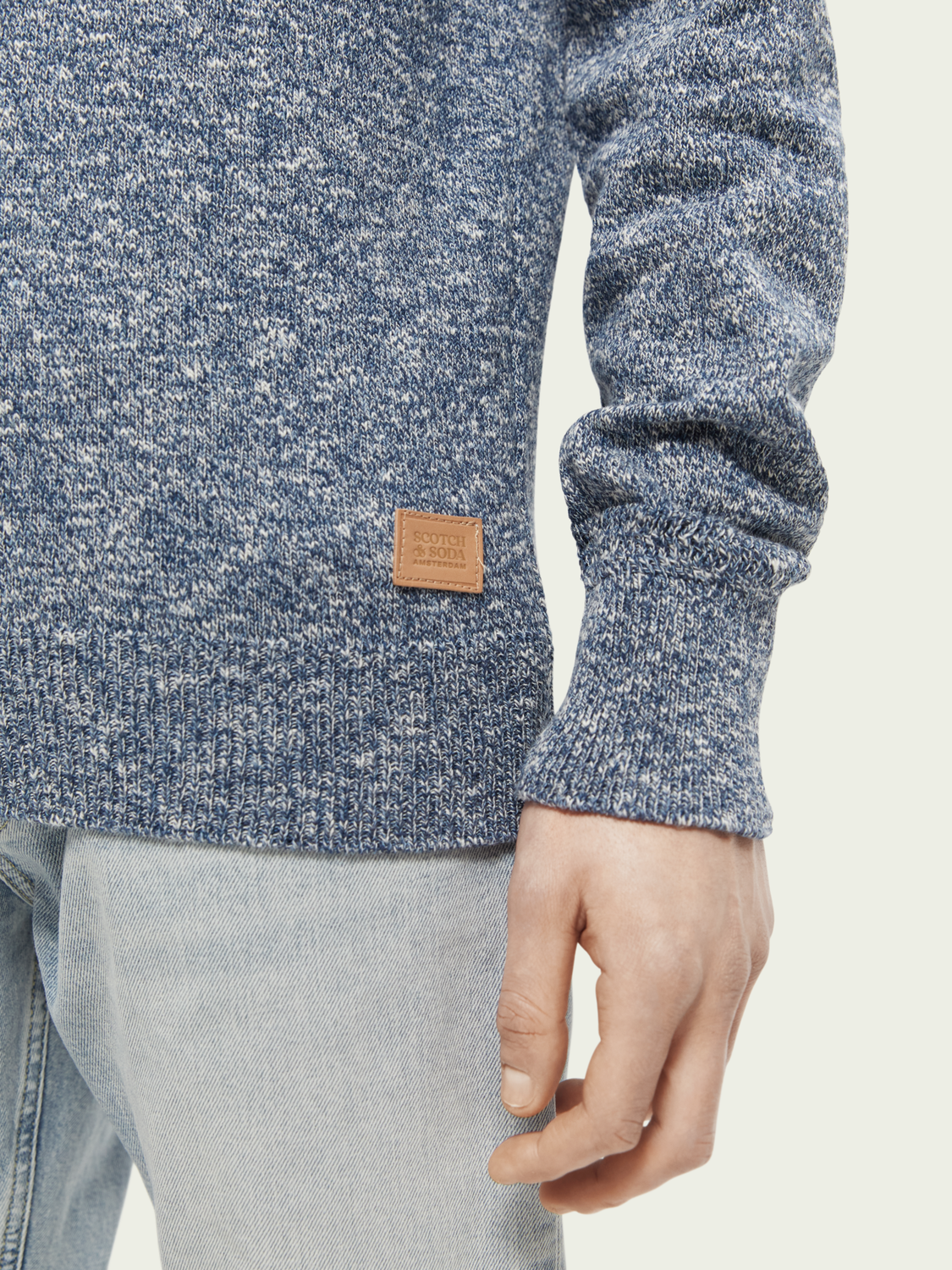 Scotch & Soda - Melange Pullover - Cosmos Blue Melange