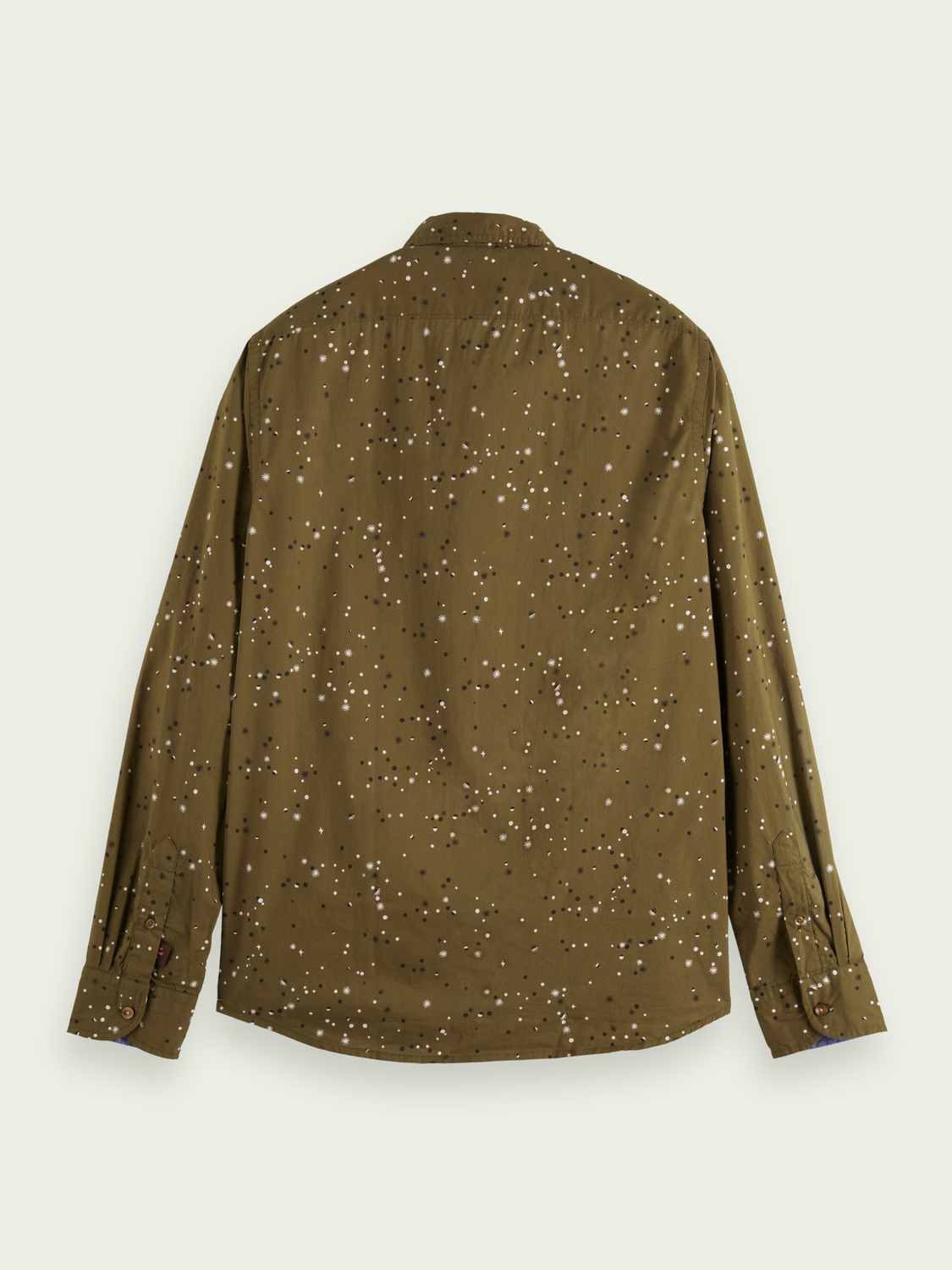 Scotch & Soda - Slim Fit Printed Shirt - Khaki