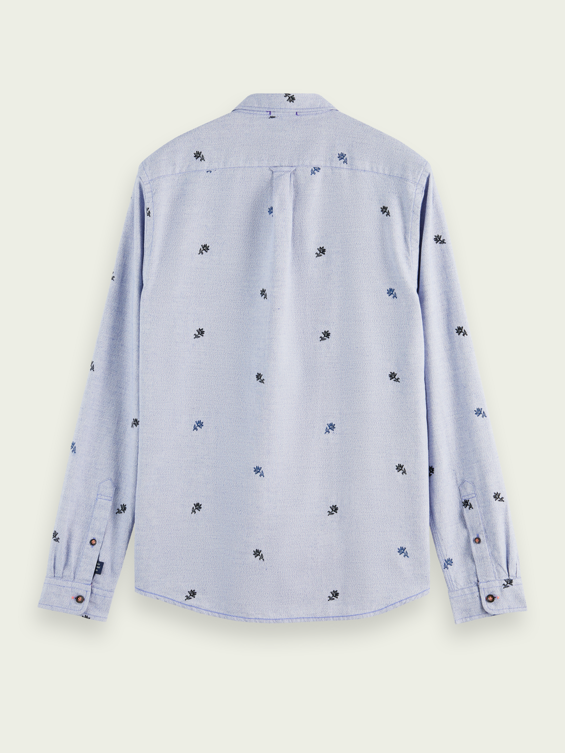 Scotch & Soda - Slim Fit Embroidered Shirt - Violet
