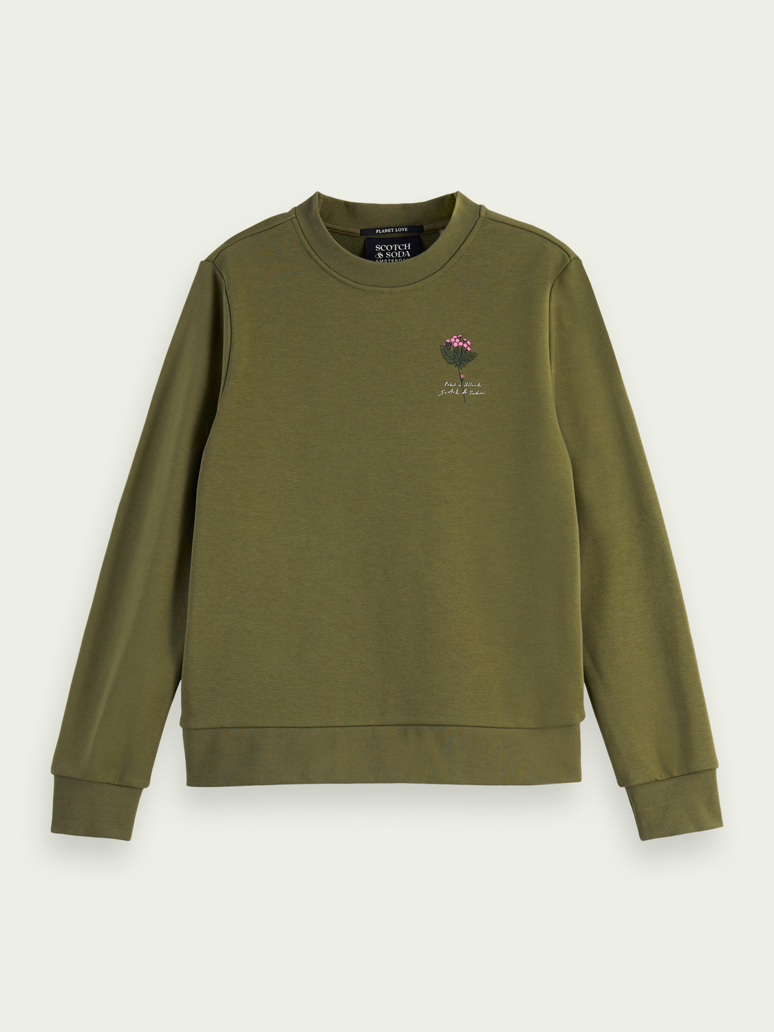 Maison Scotch - Regular Fit Crewneck - Winter Moss