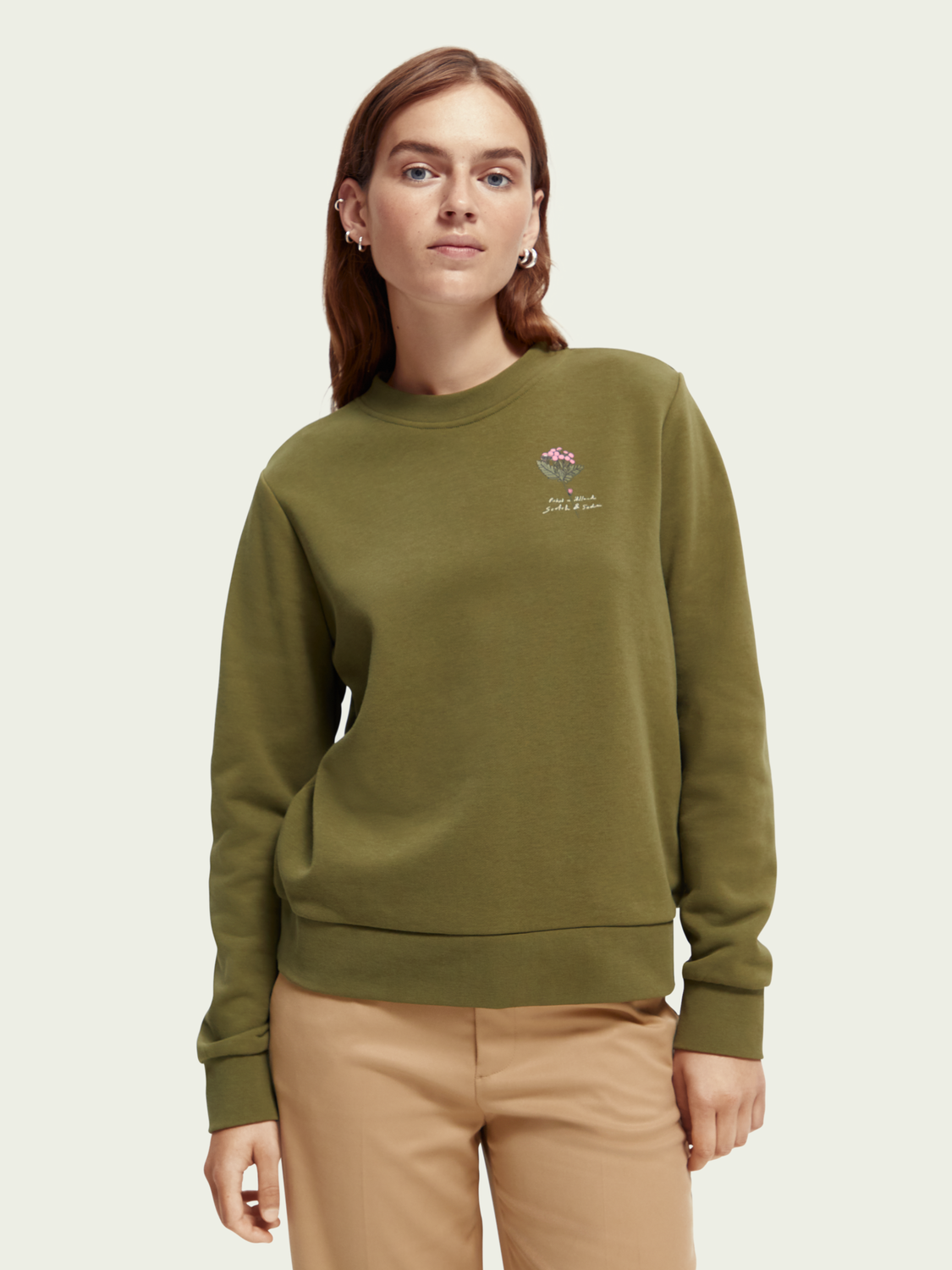 Maison Scotch - Regular Fit Crewneck - Winter Moss