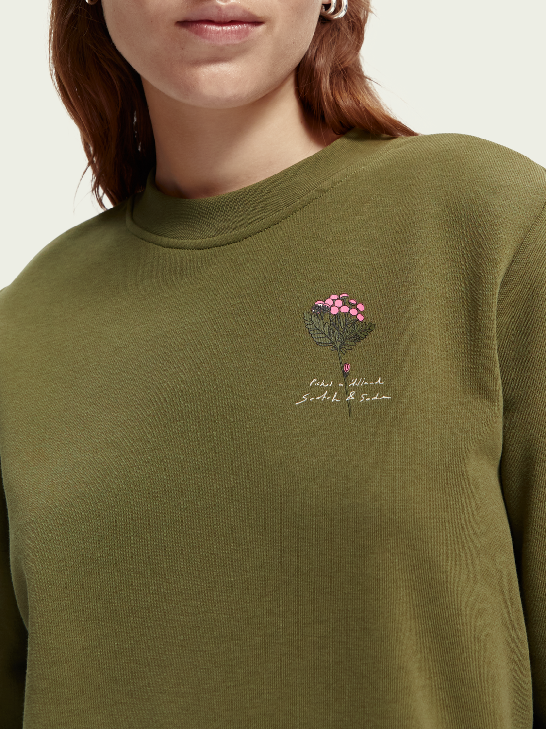 Maison Scotch - Regular Fit Crewneck - Winter Moss