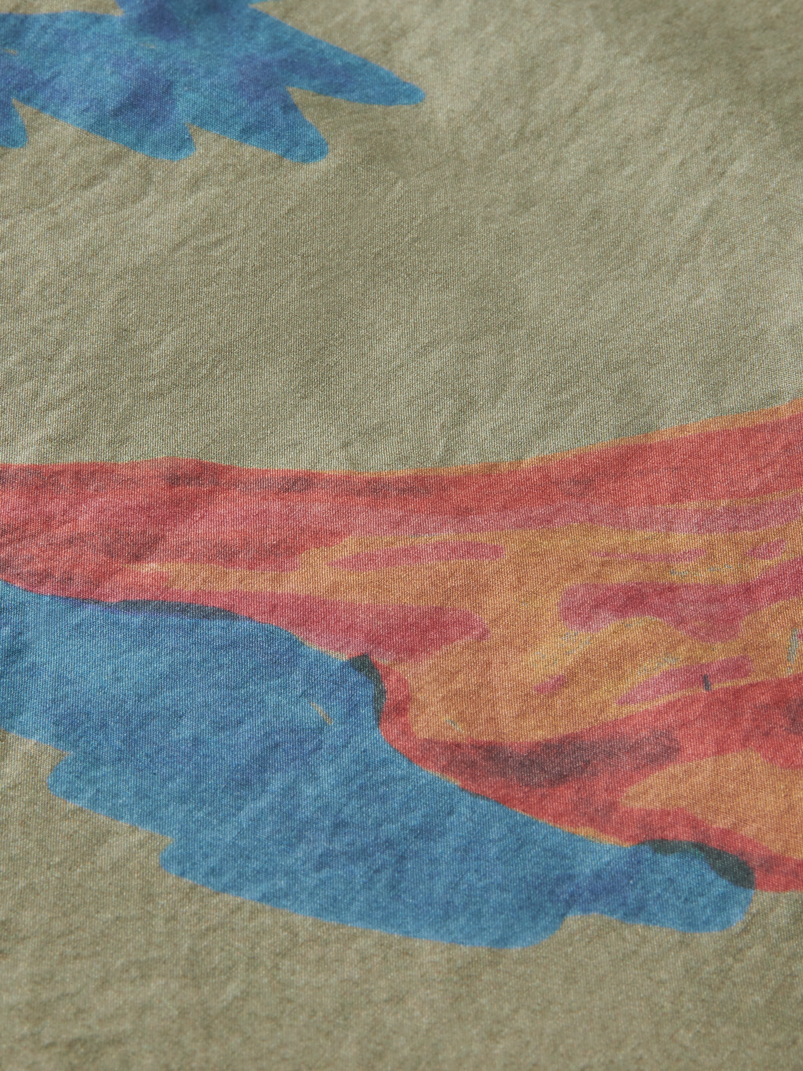 Scotch & Soda - Printed Poplin SS Shirt - Tent Green/Multi