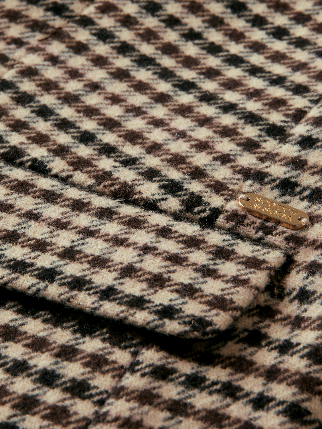 Maison Scotch - Checked Double-Breasted Blazer - Winter Frost