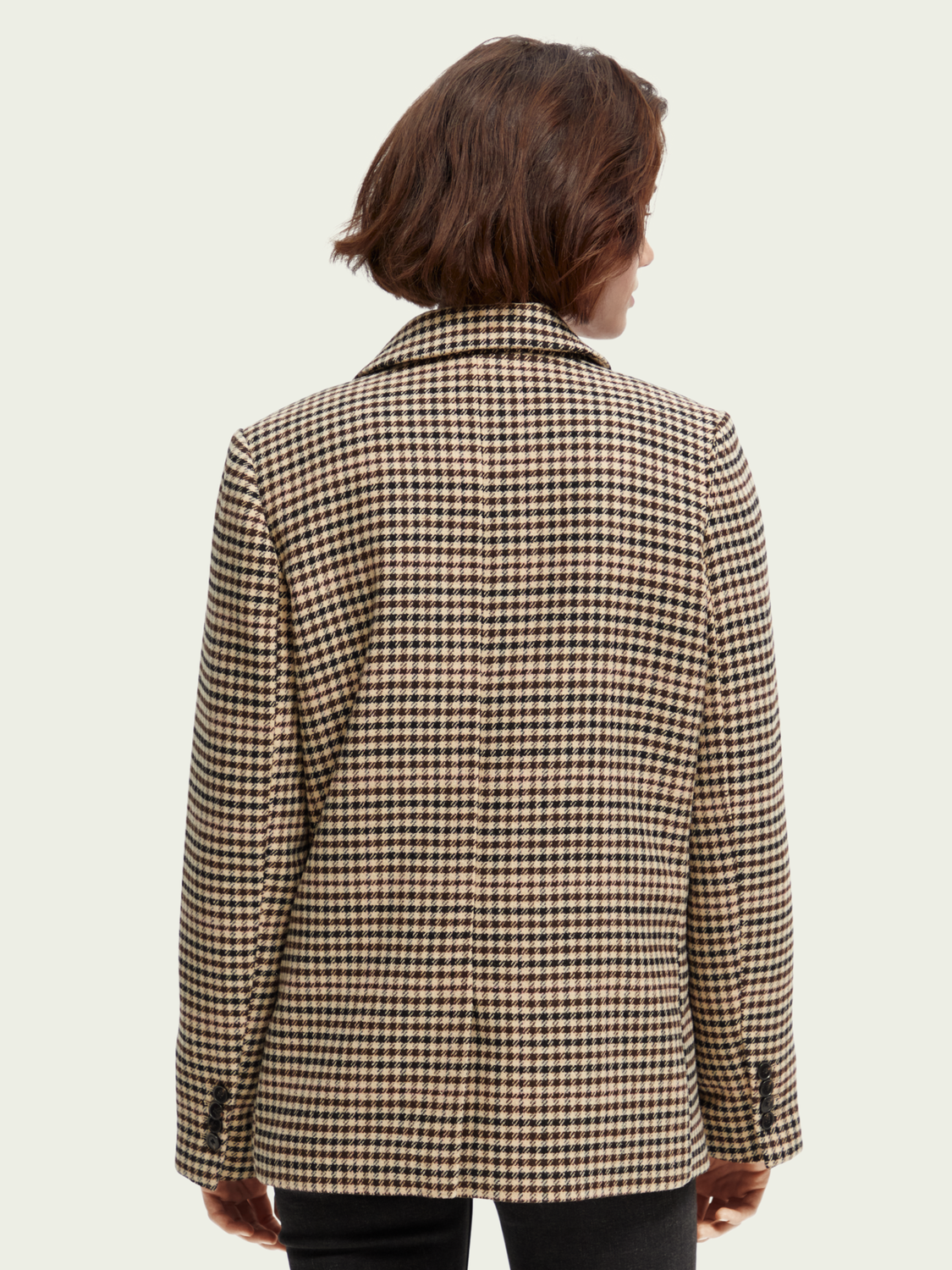 Maison Scotch - Checked Double-Breasted Blazer - Winter Frost