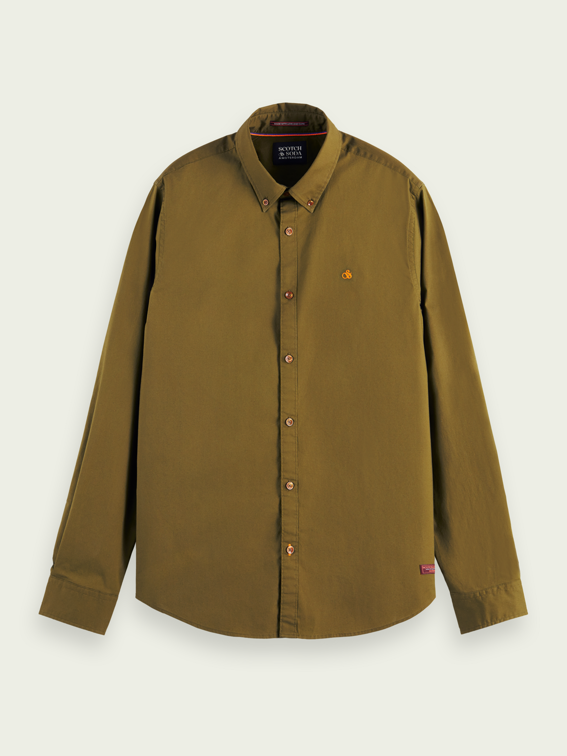 Scotch & Soda - Regular Fit Organic Shirt - Military