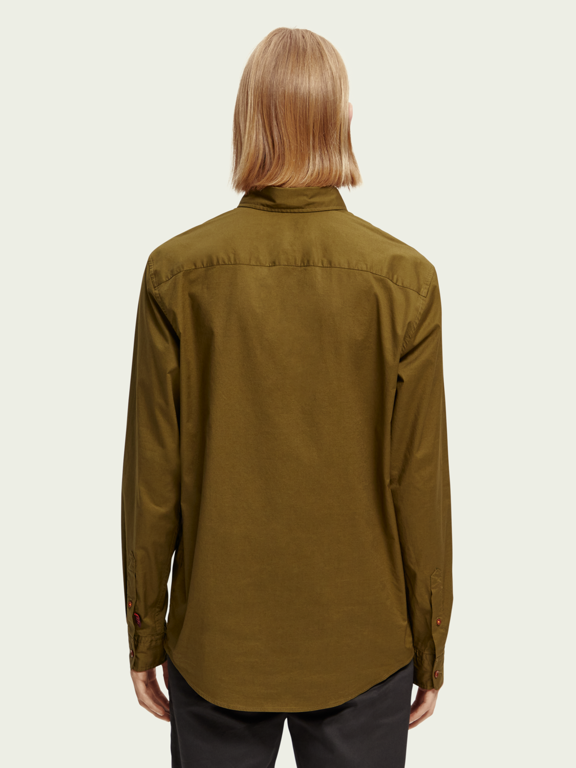 Scotch & Soda - Regular Fit Organic Shirt - Military