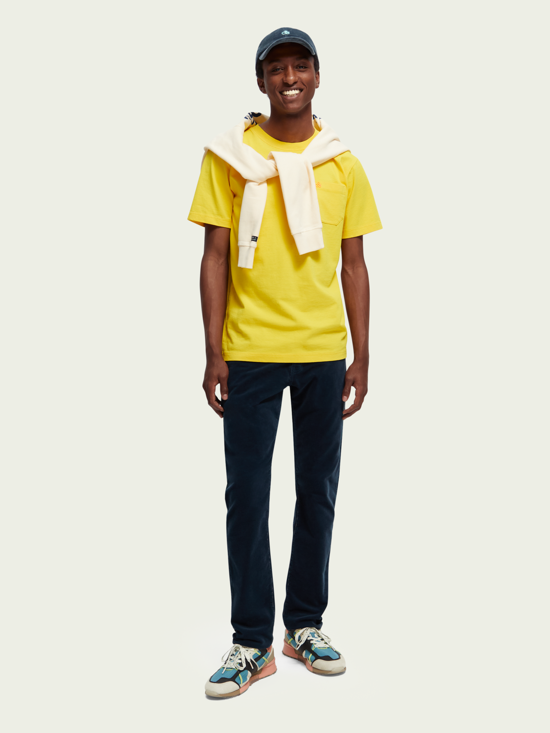 Scotch & Soda - Ralston Slim Corduroy Pant - Steel