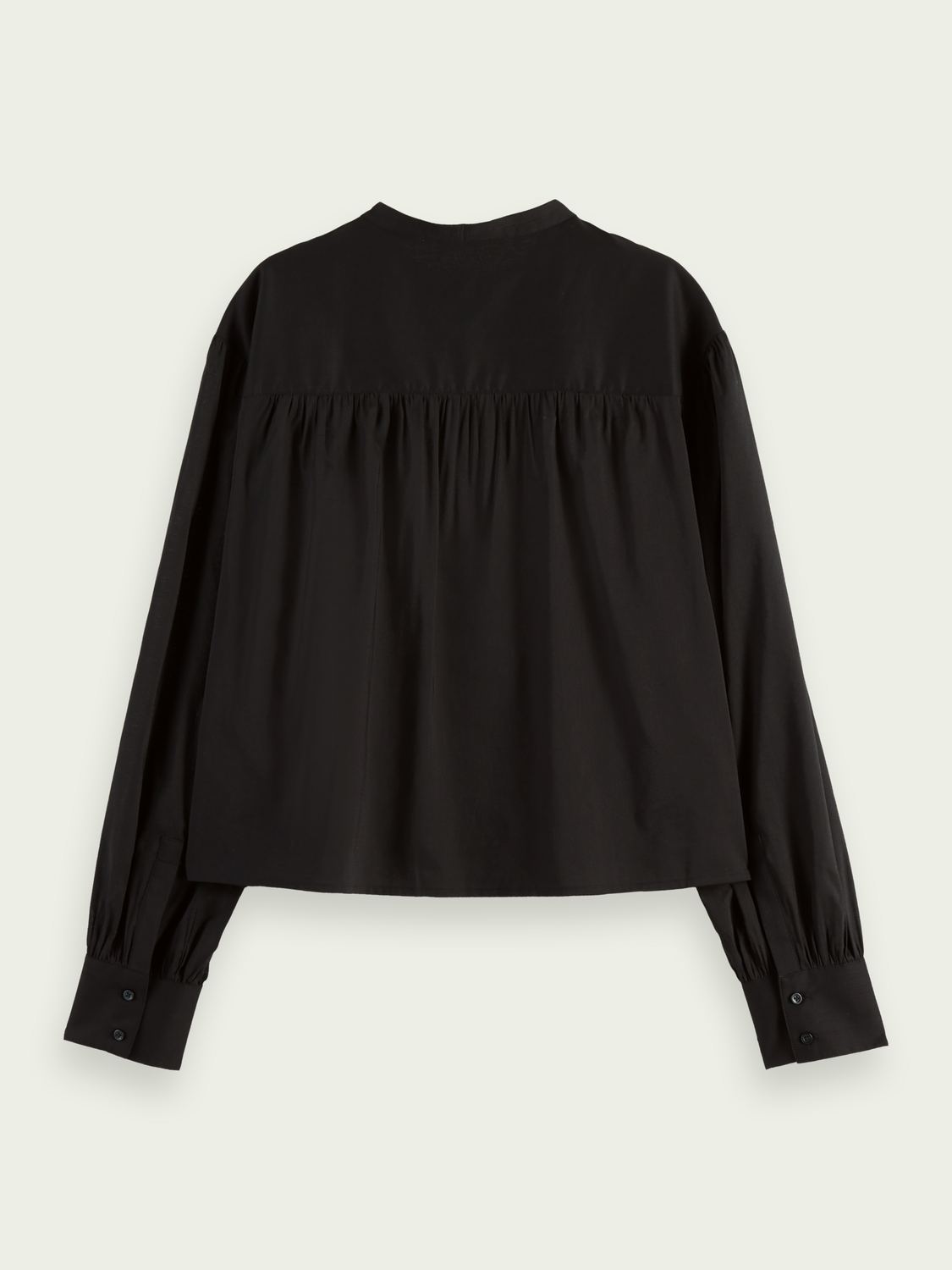 Maison Scotch - Gathered Shirt - Black Sky