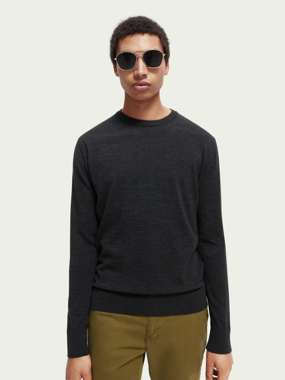 Scotch & Soda - Essentials Crewneck - Graphite Melange