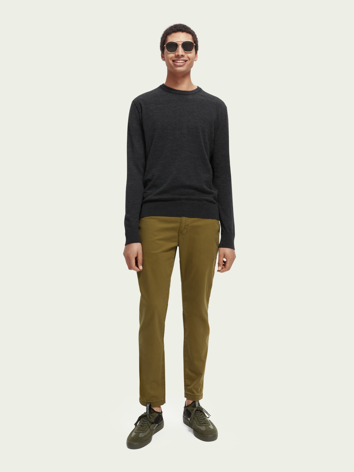 Scotch & Soda - Essentials Crewneck - Graphite Melange