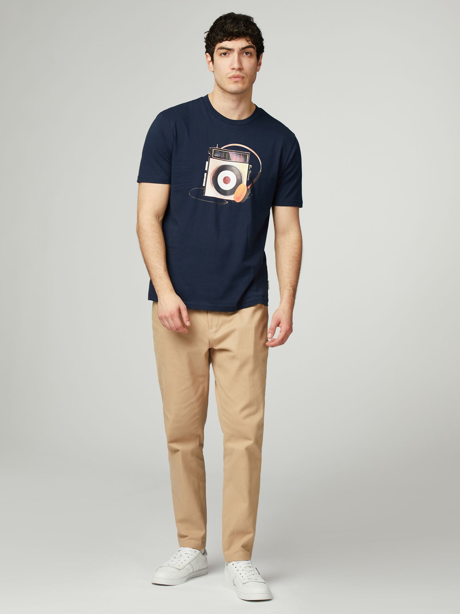 Ben Sherman - Portable Radio Target Tee - Dark Navy