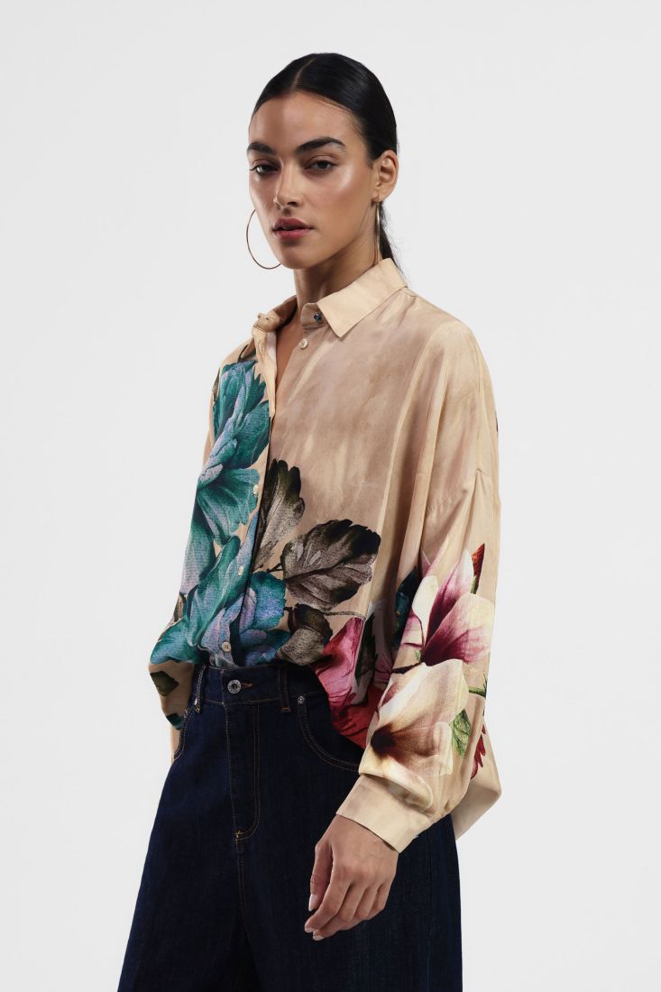 Dixie - Dahlia Print Shirt - Multi