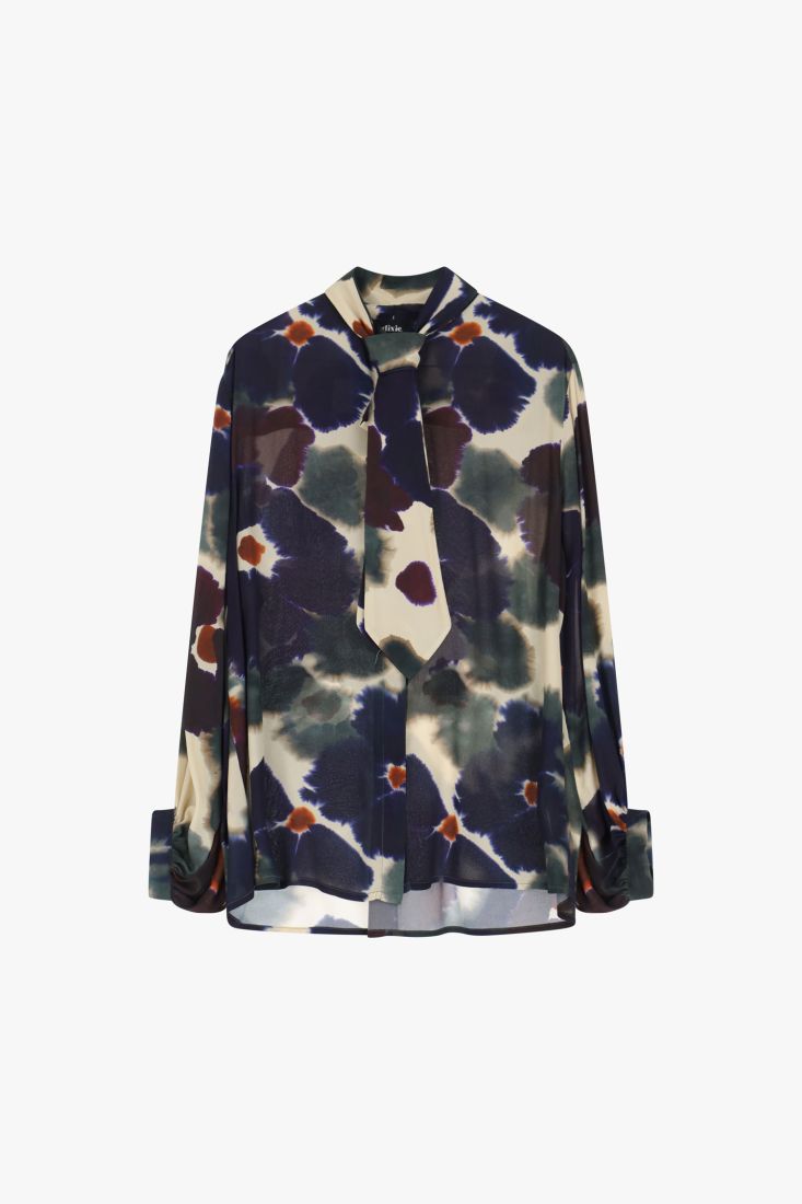 Dixie - Pansy Print Shirt - Multi