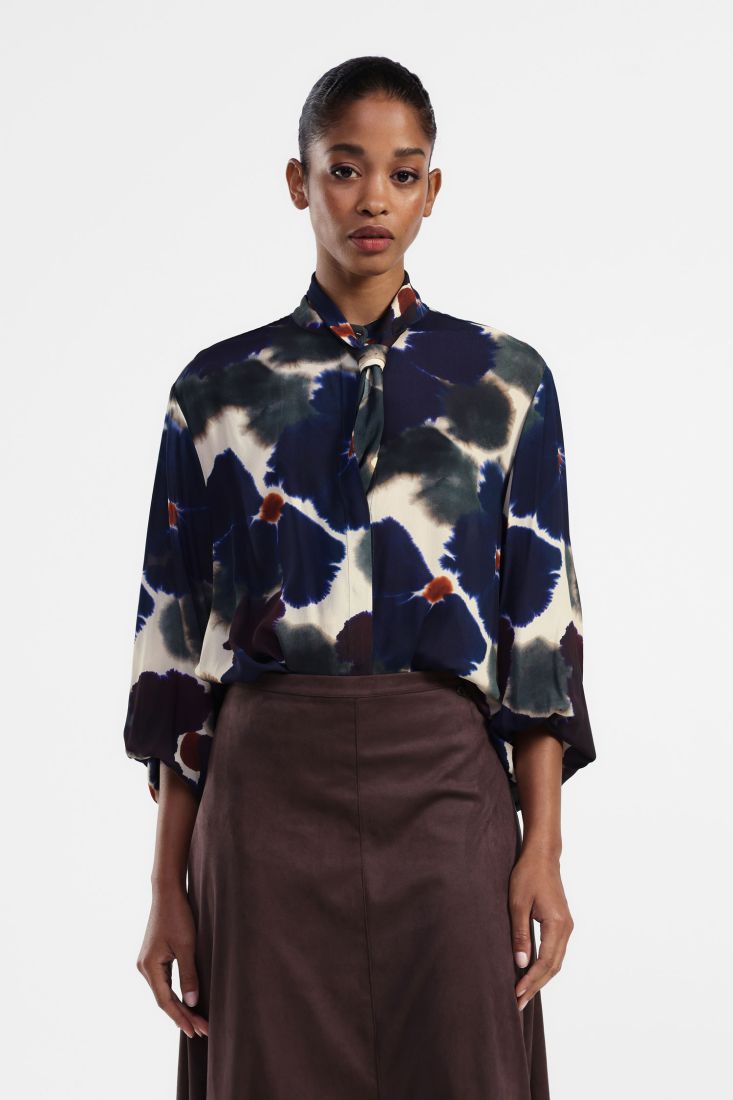 Dixie - Pansy Print Shirt - Multi