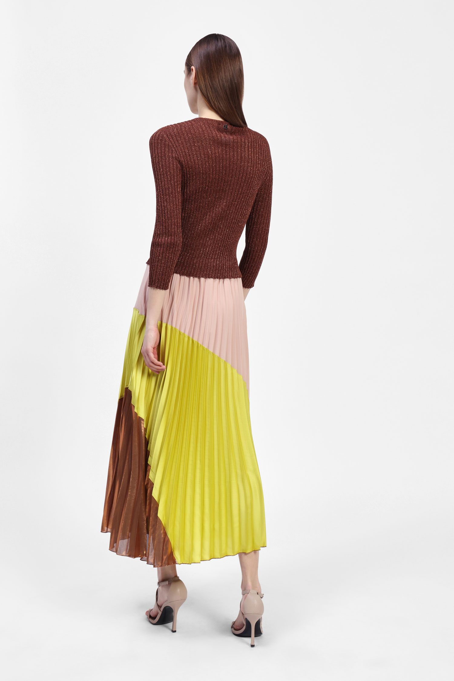 Dixie - Pleated Skirt - Chartreuse