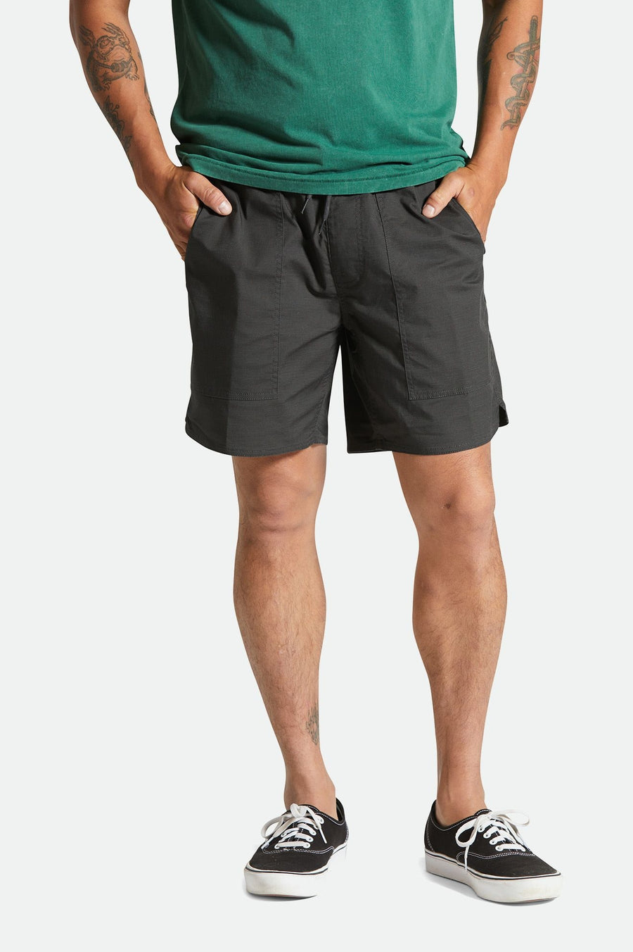 Brixton - Everyday Coolmax Short - Washed Black