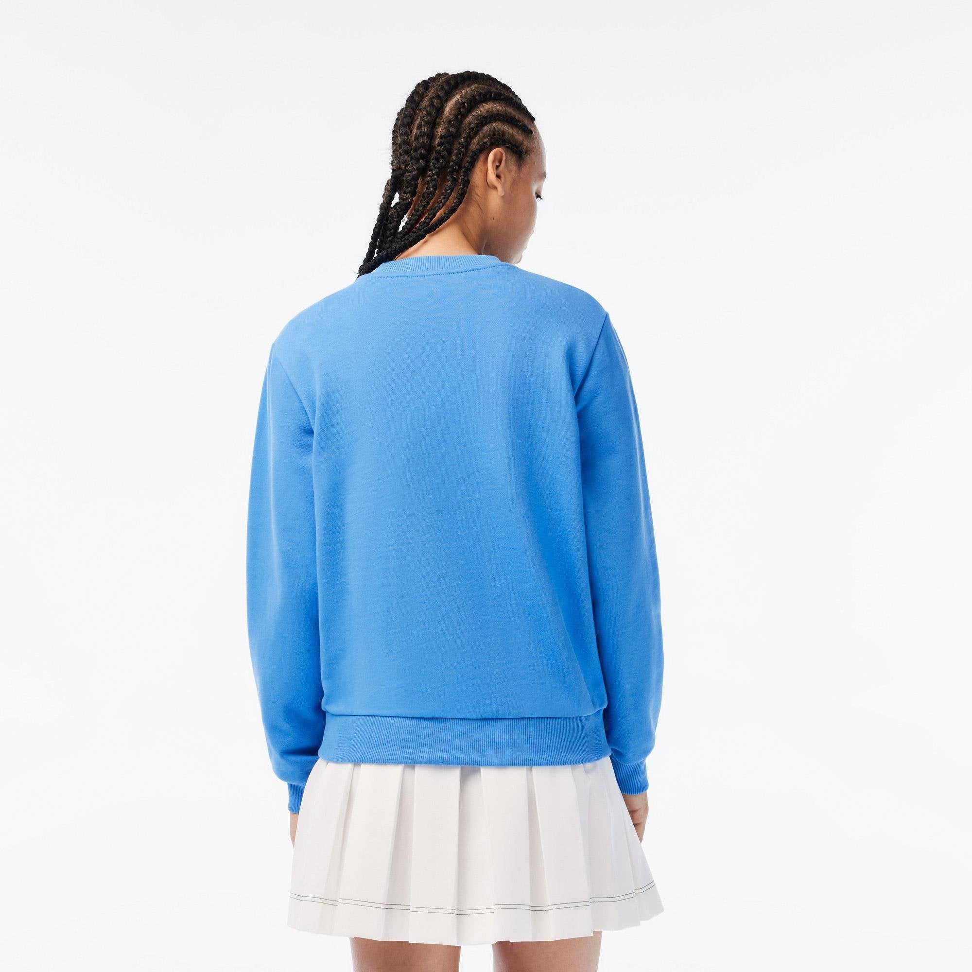 Lacoste - Netflix Loose Fit Organic Cotton Sweatshirt - Blue