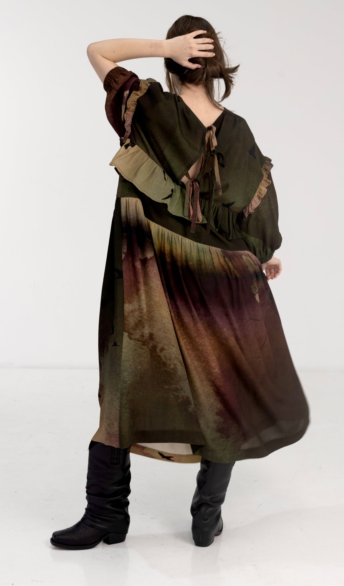 Salasai - Shadow Dress - Rainbird Print