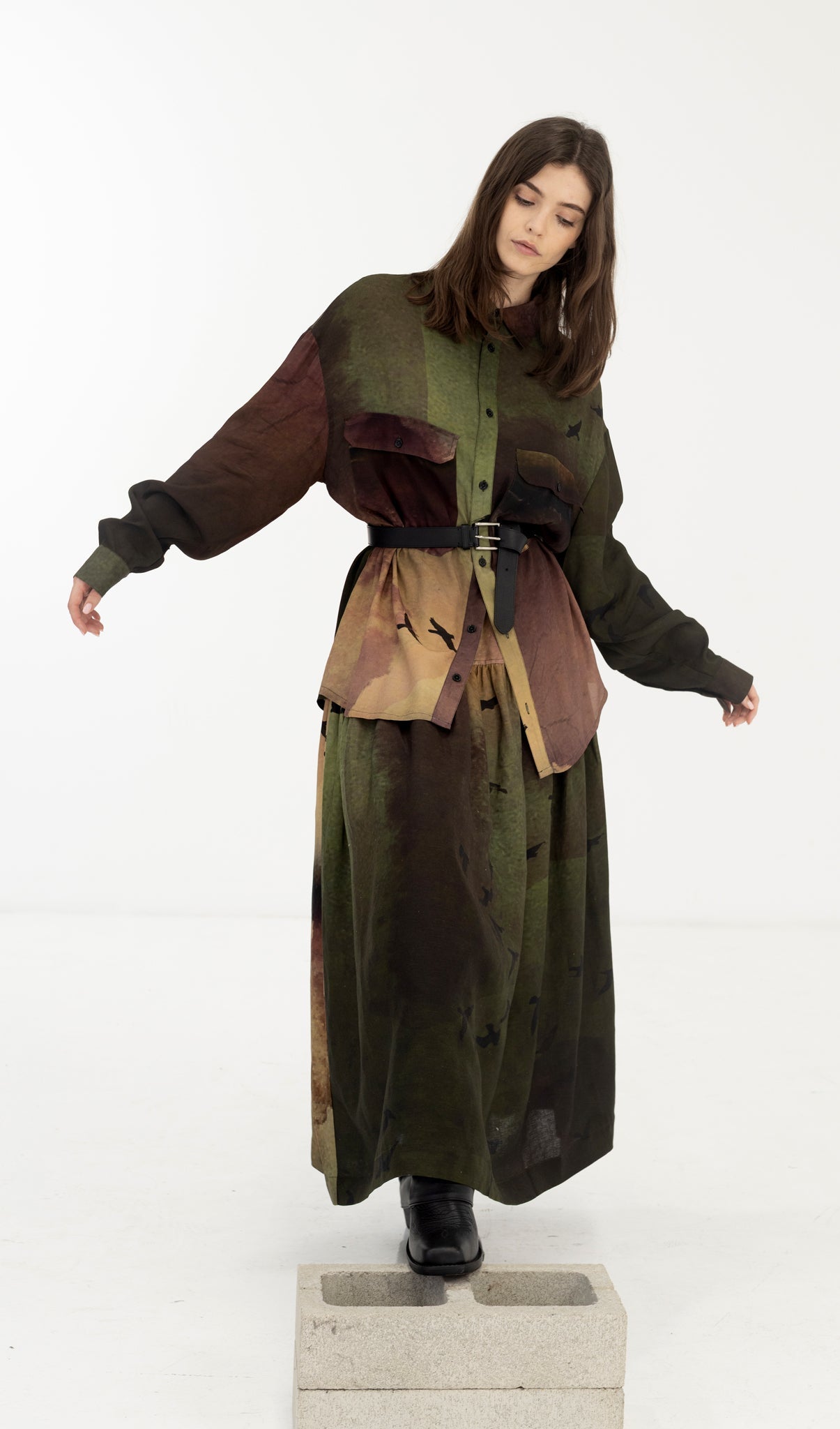 Salasai - Crimson Tide Shirt - Rainbird Print