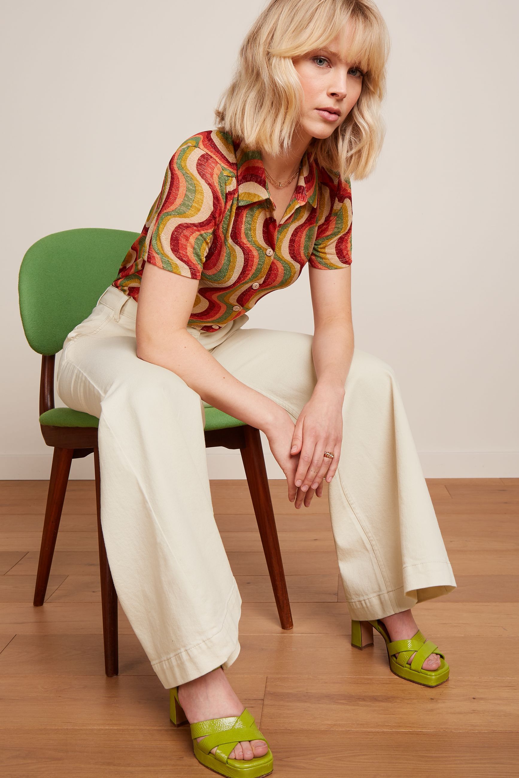 King Louie - Maisie Blouse Jiggy - Ribbon Red