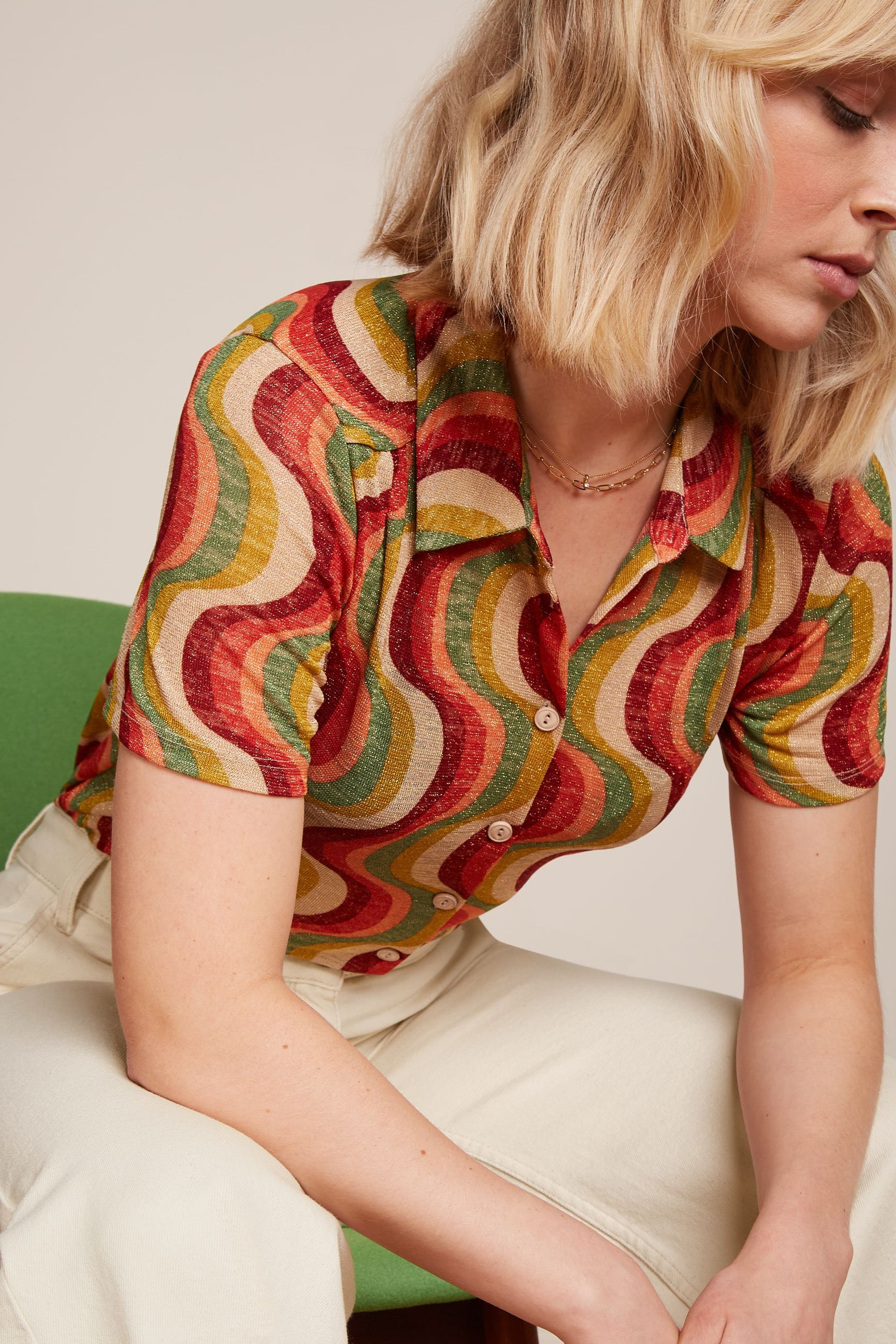 King Louie - Maisie Blouse Jiggy - Ribbon Red