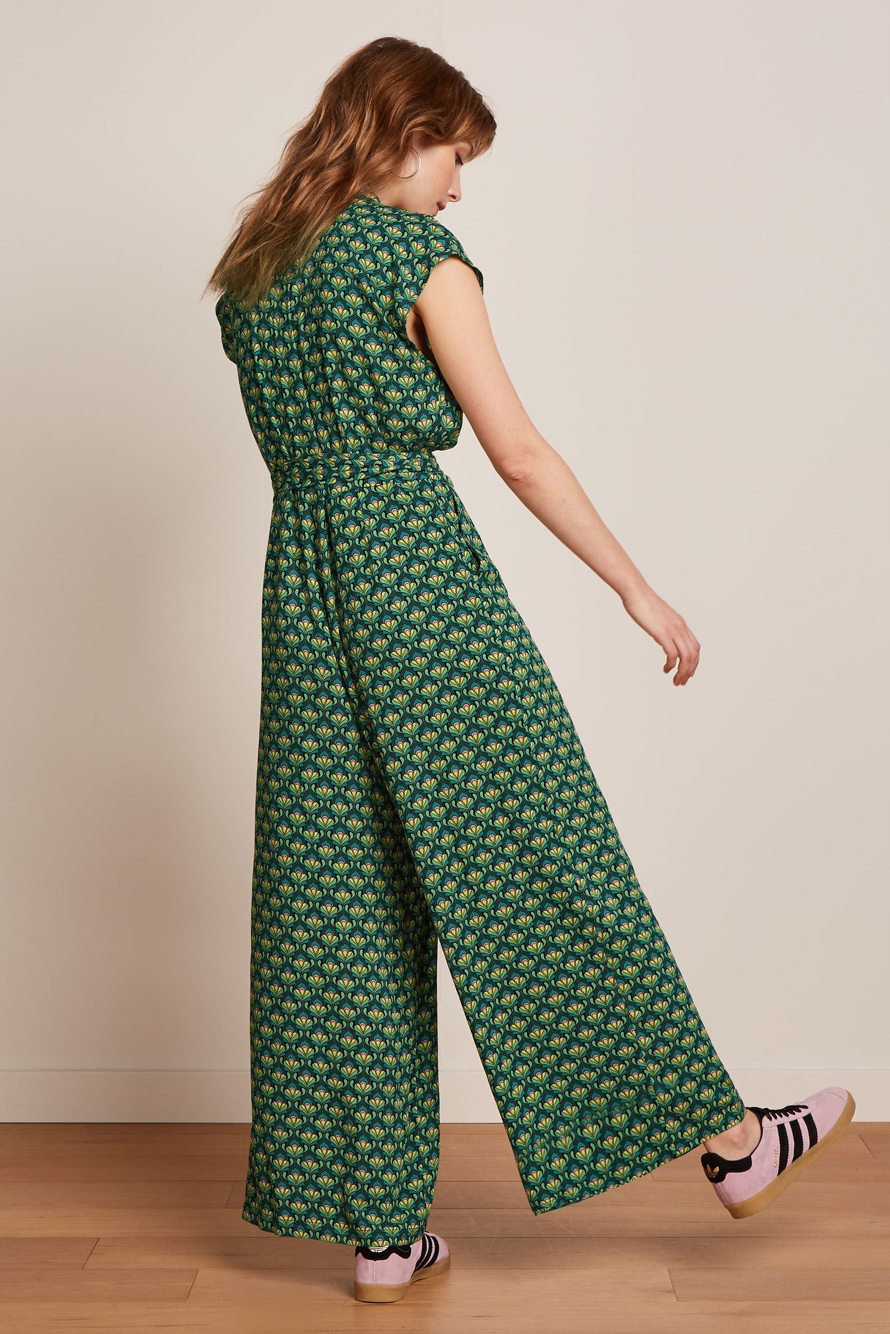 King Louie - Amy Jumpsuit Toulouse Dobby - Black