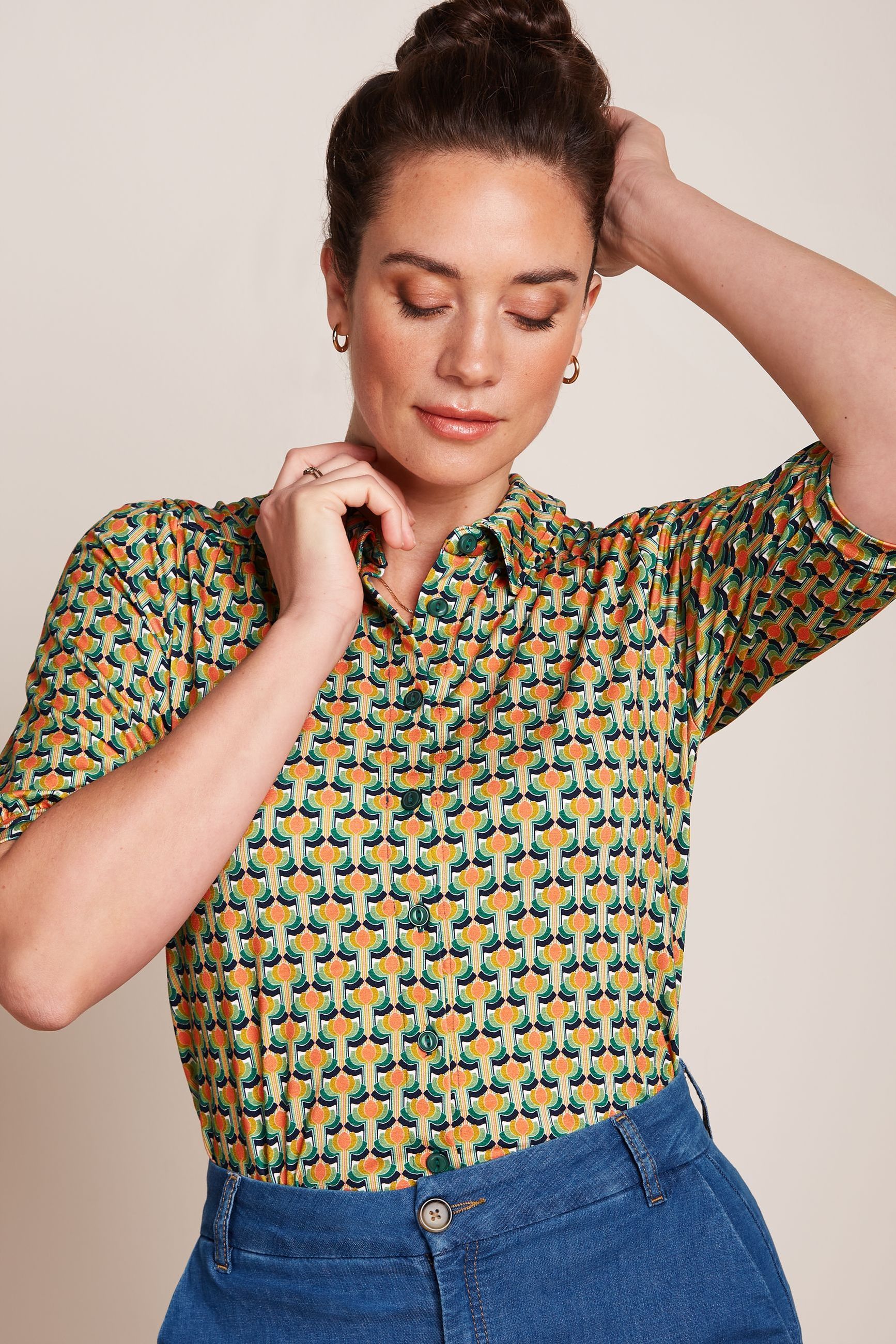 King Louie - Carina Blouse Nova - Shell Orange