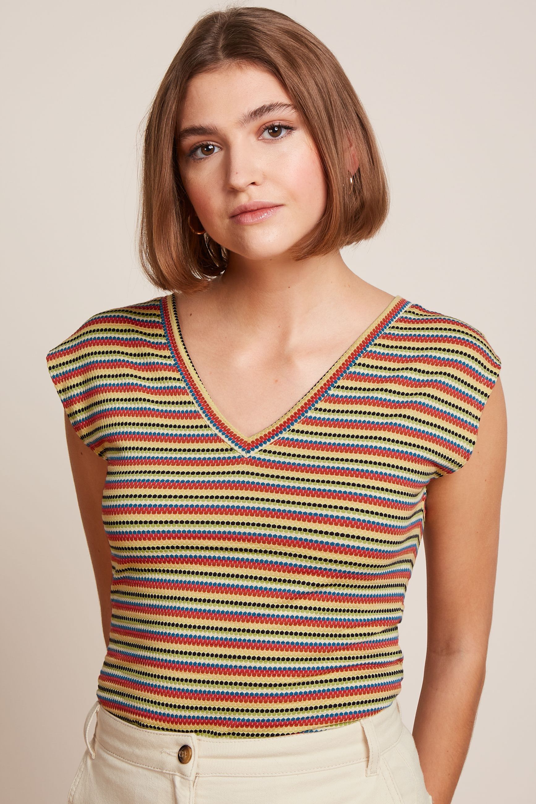 King Louie - Double V Top Beebop Stripe - Custard Yellow