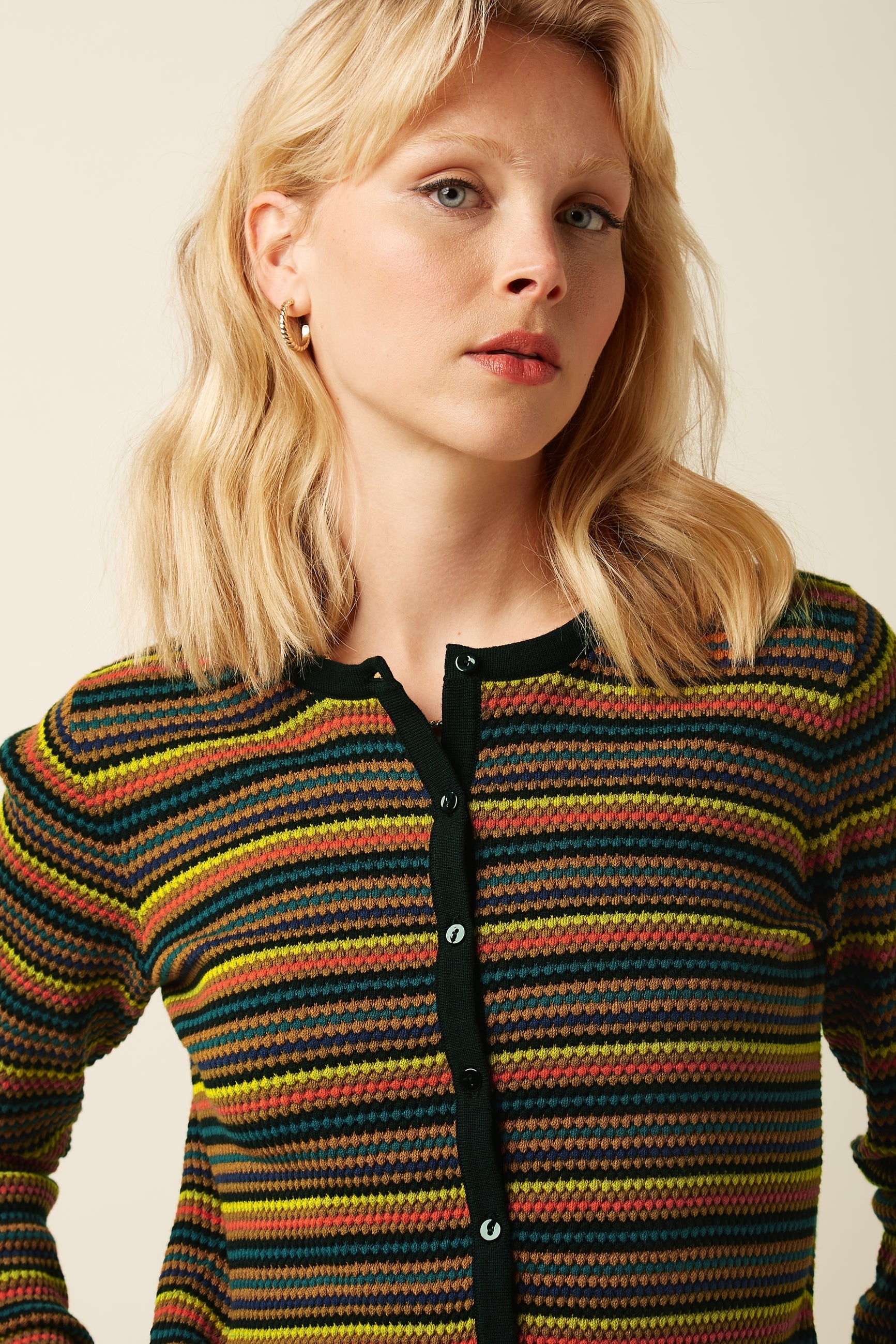 King Louie - Cardi Roundneck Marielle - Black