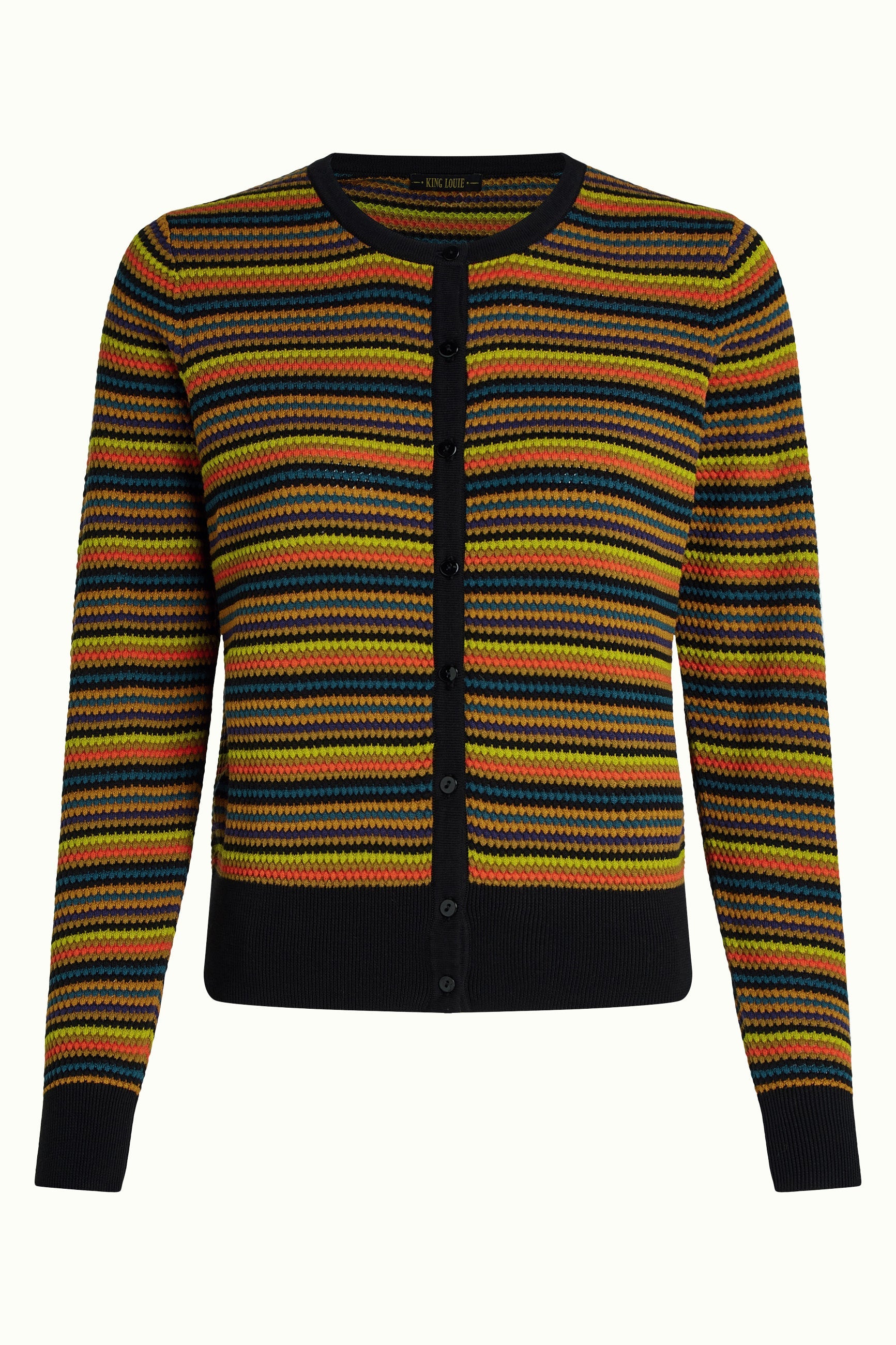 King Louie - Cardi Roundneck Marielle - Black