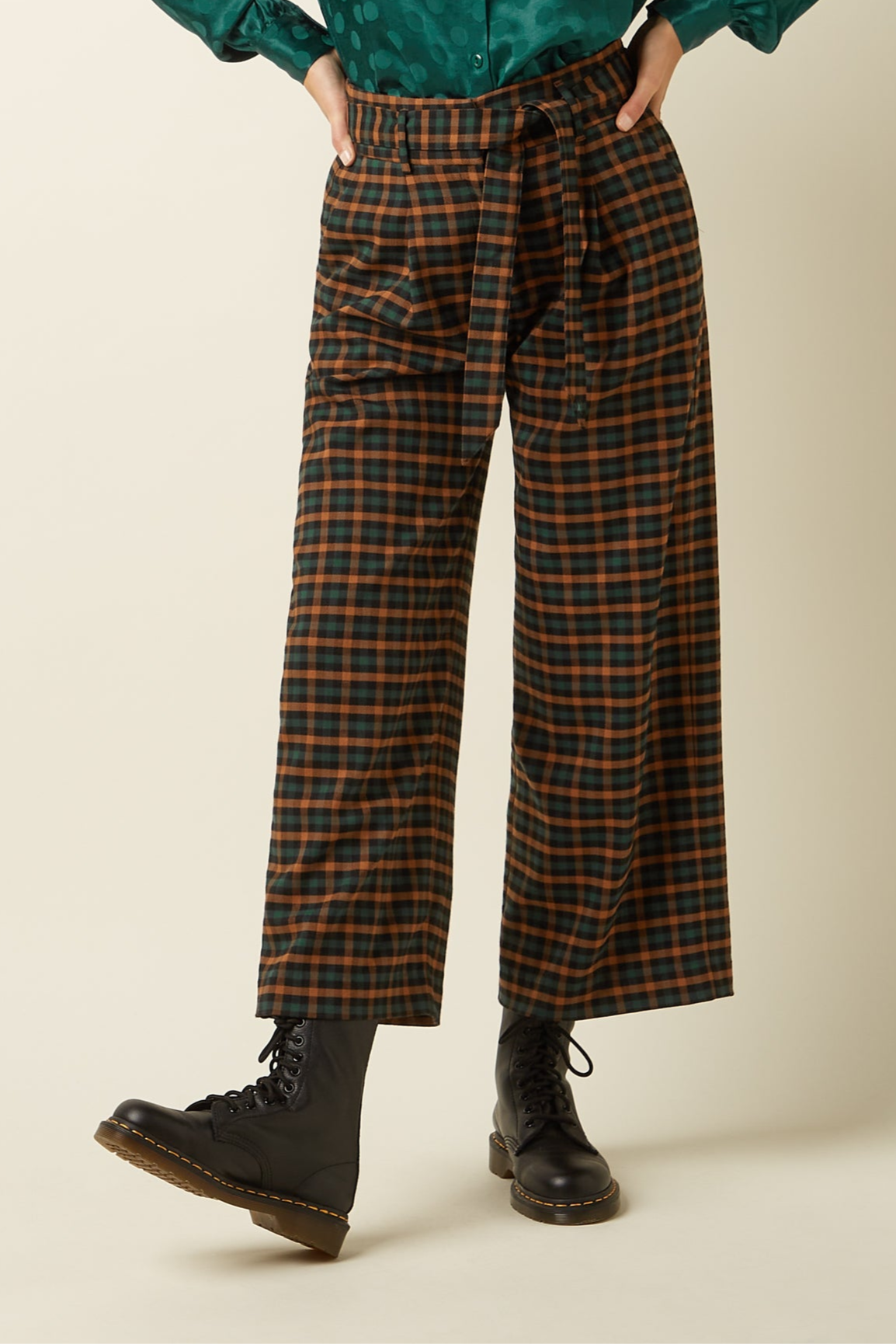 King Louie - Ava Pant Brook Check - Black