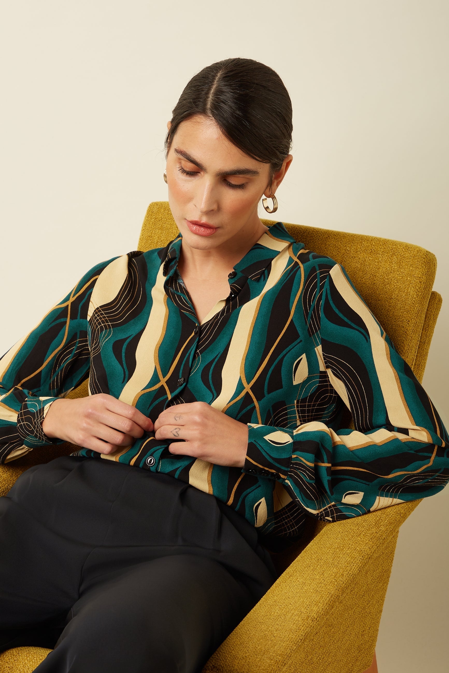 King Louie - Maisie Blouse Elysse - Black