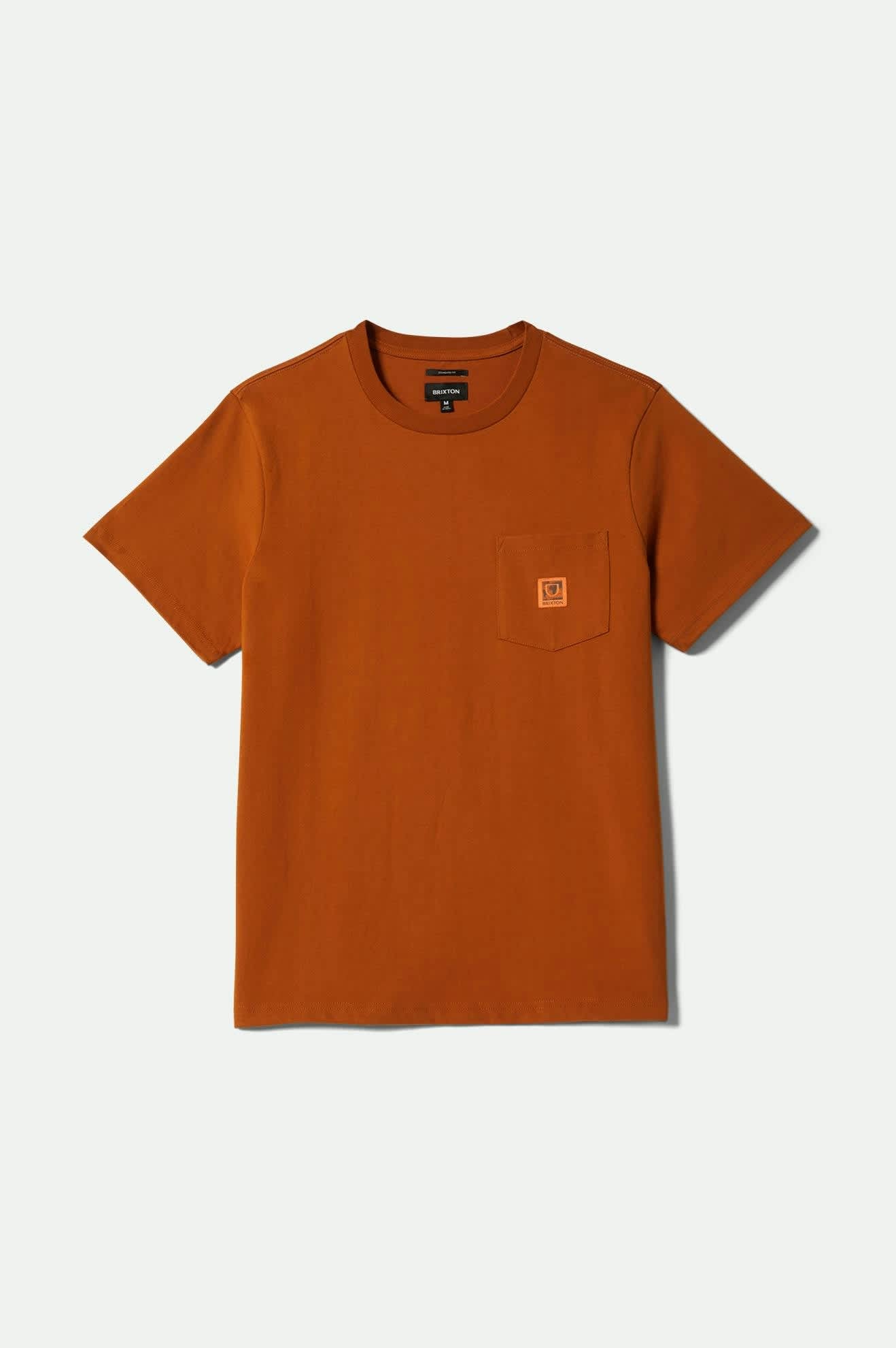 Brixton - Union Heavyweight Boxy Pocket Tee - Rustic Caramel