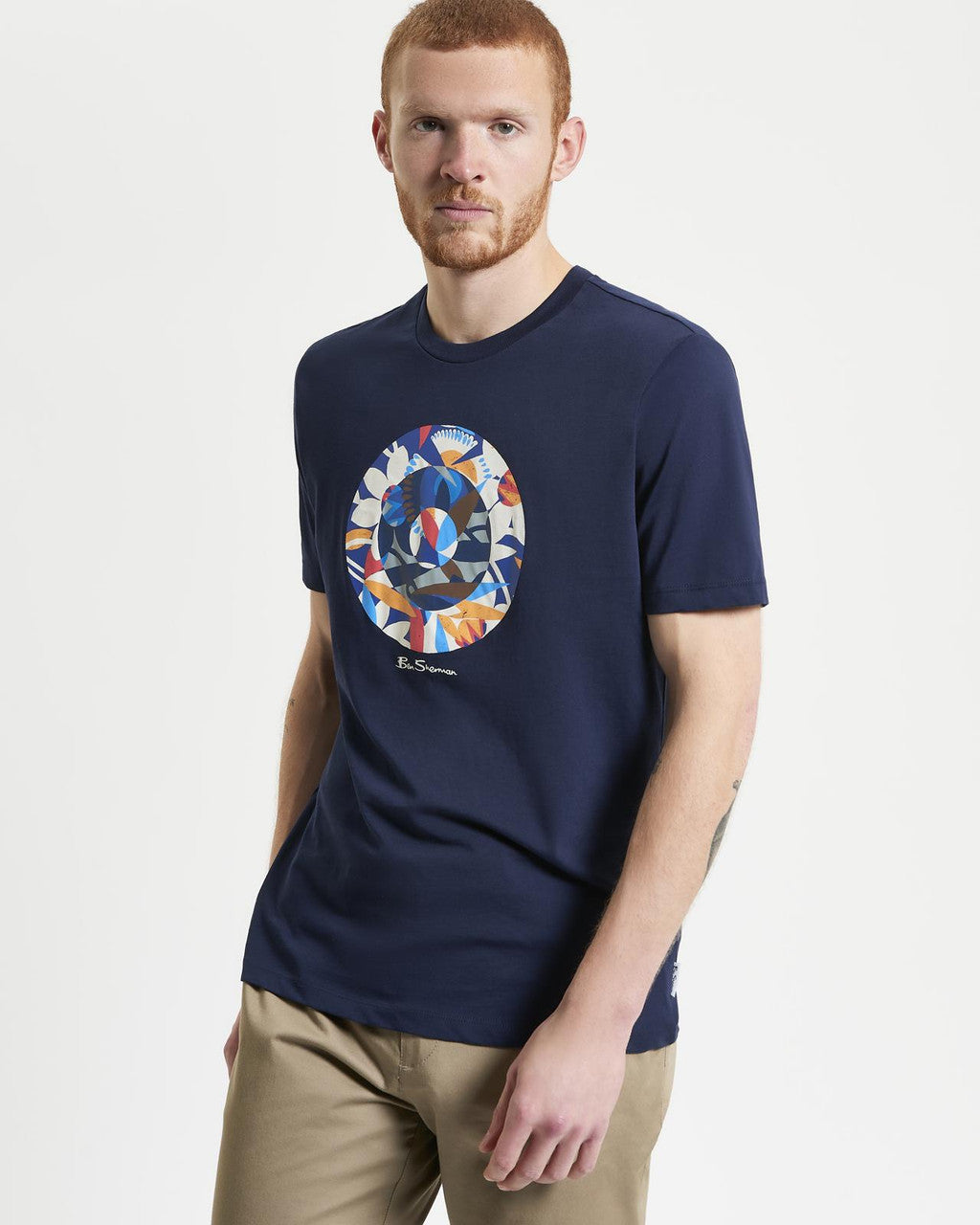 Ben Sherman - Tropical Target Tee - Dark Navy