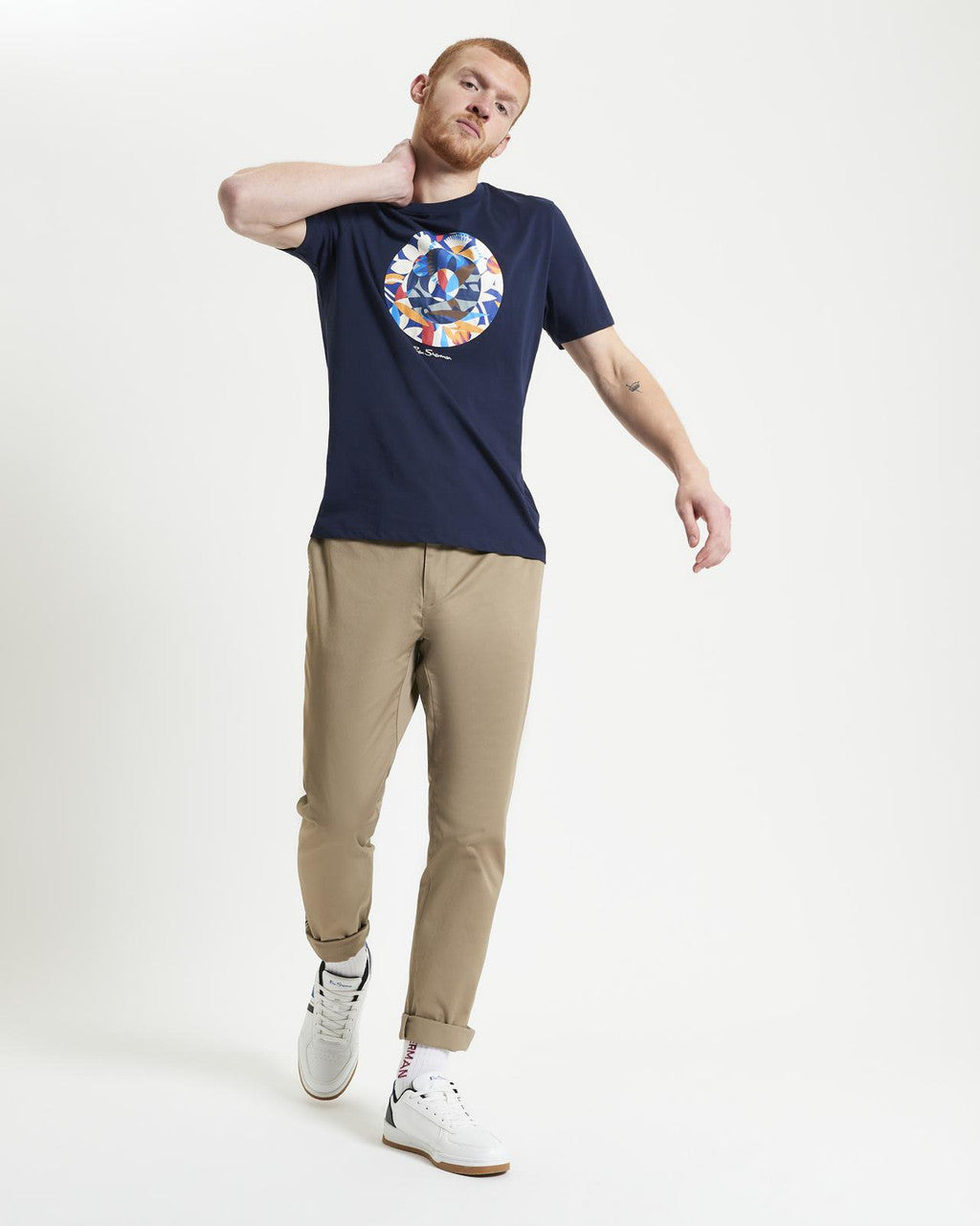 Ben Sherman - Tropical Target Tee - Dark Navy