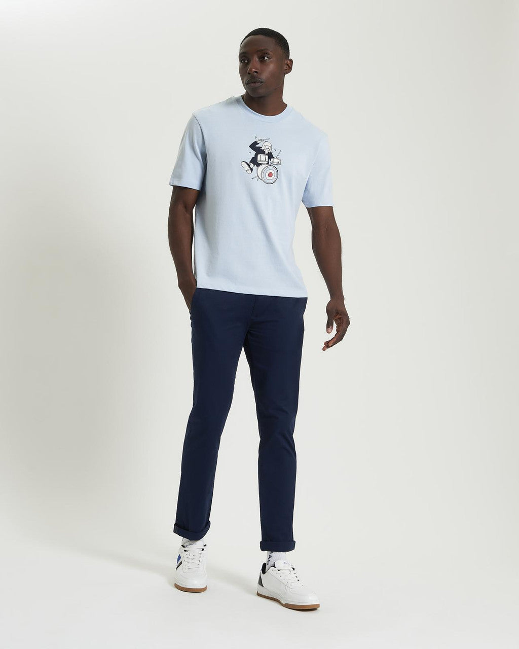 Ben Sherman - Drummer Target Tee - Ice Blue