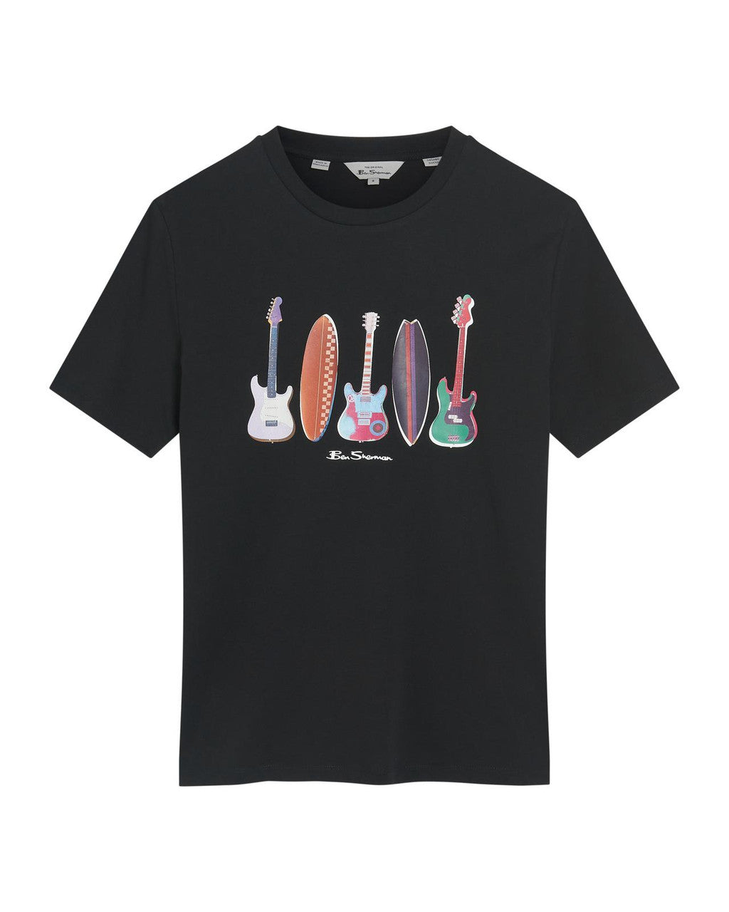 Ben Sherman - Surf N Guitars Tee - Black