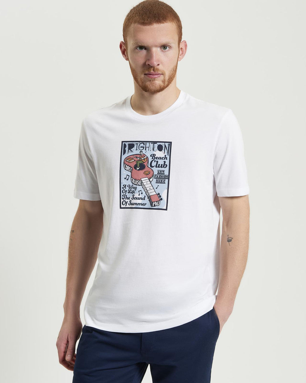 Ben Sherman - Boat Guitar Character Tee - White
