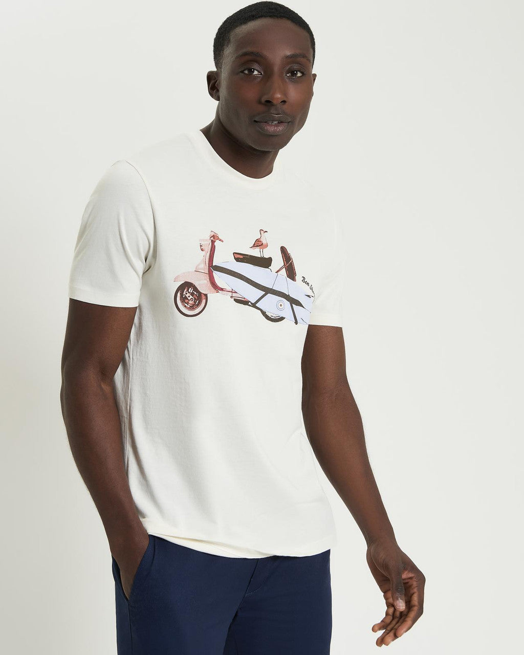 Ben Sherman - Surf Scooter Tee - Ivory